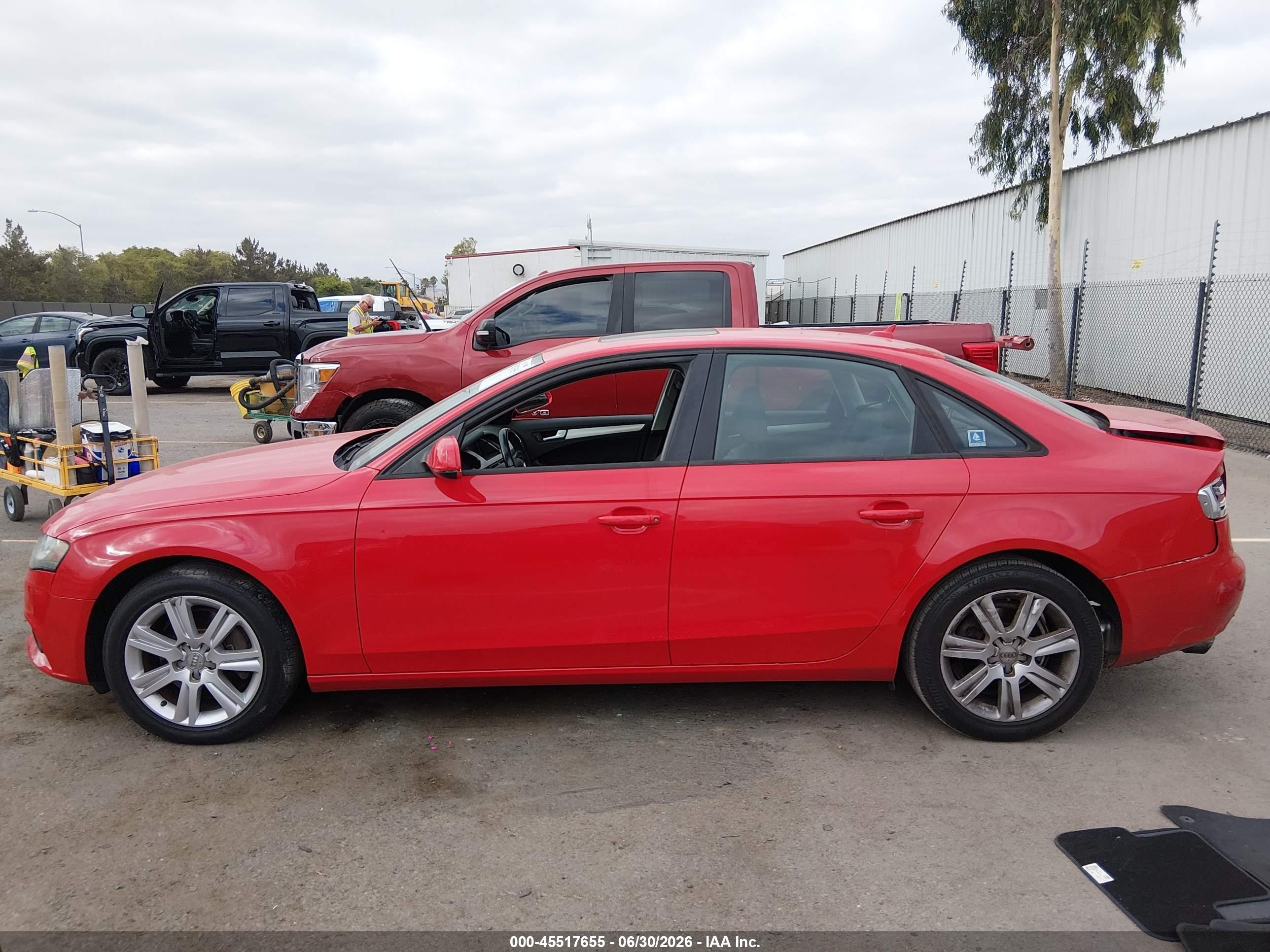 2010 Audi A4 2.0t Premium Red vin: WAUAFAFL8AN049037
