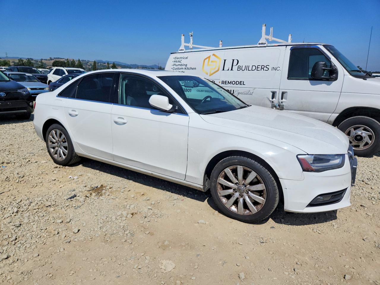 2013 Audi A4 Premium White vin: WAUAFAFL8DA160666