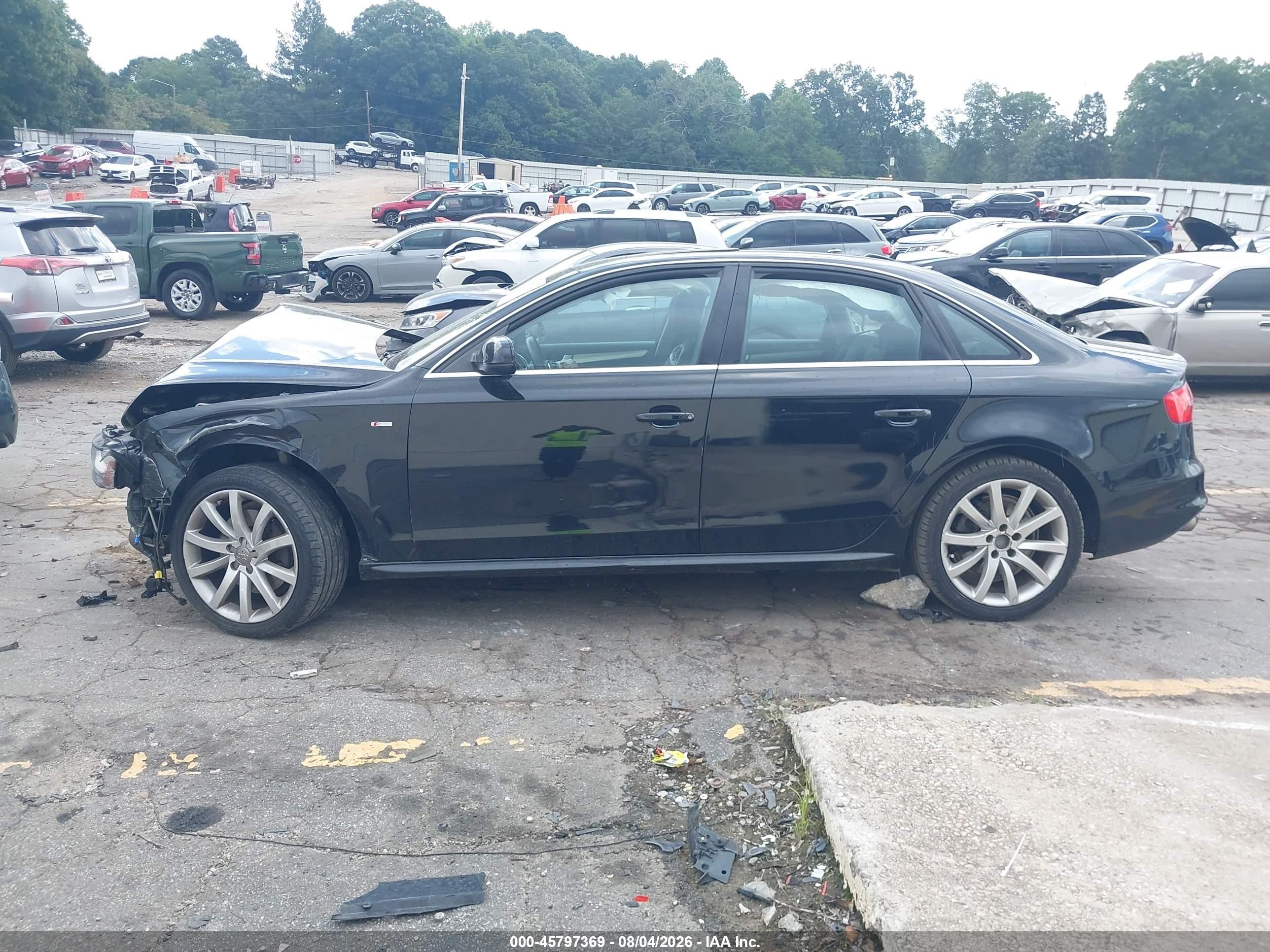 2014 Audi A4 2.0t Premium Black vin: WAUAFAFL8EN005173
