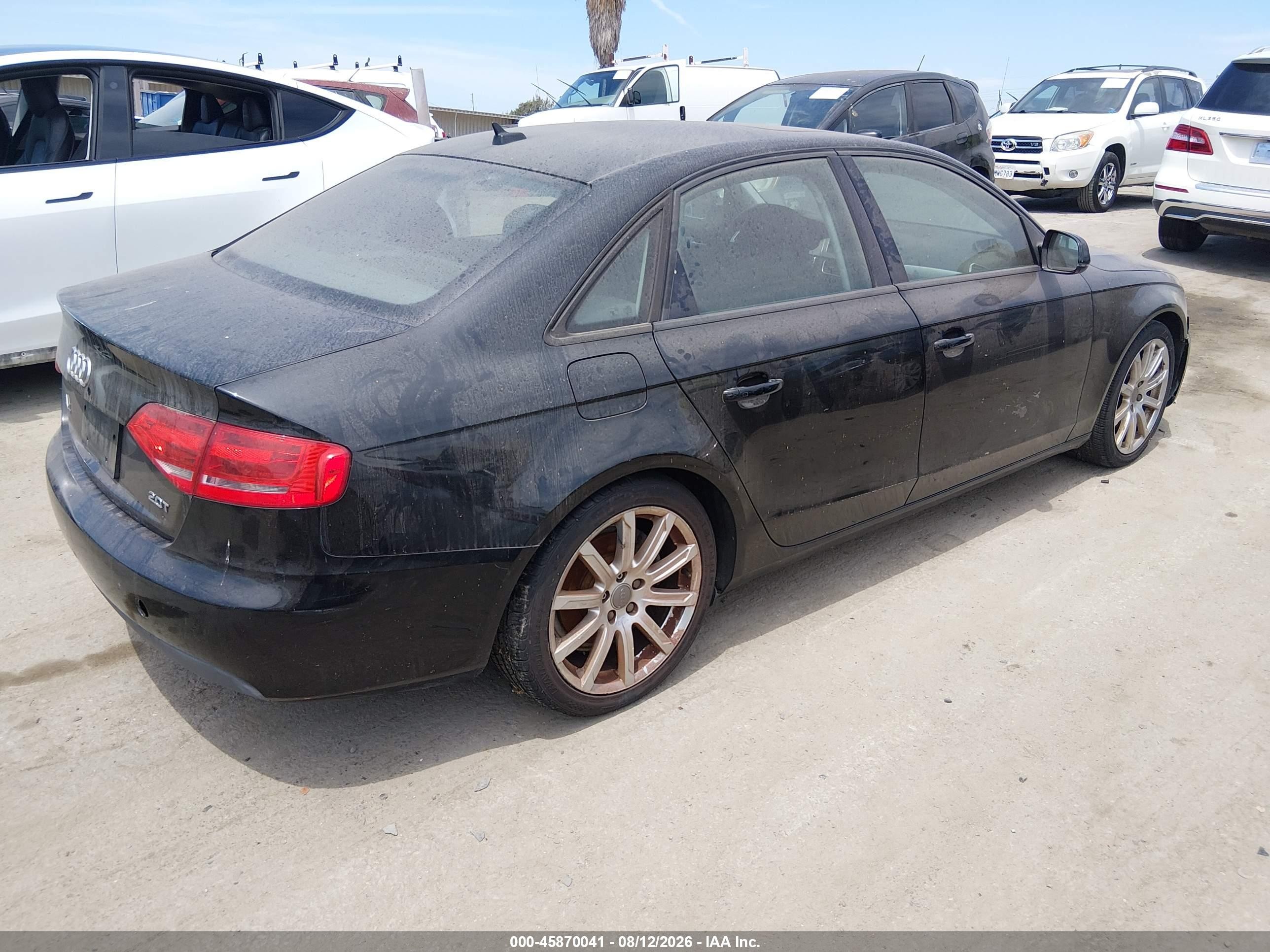 2011 Audi A4 2.0t Premium Black vin: WAUAFAFL9BN012936