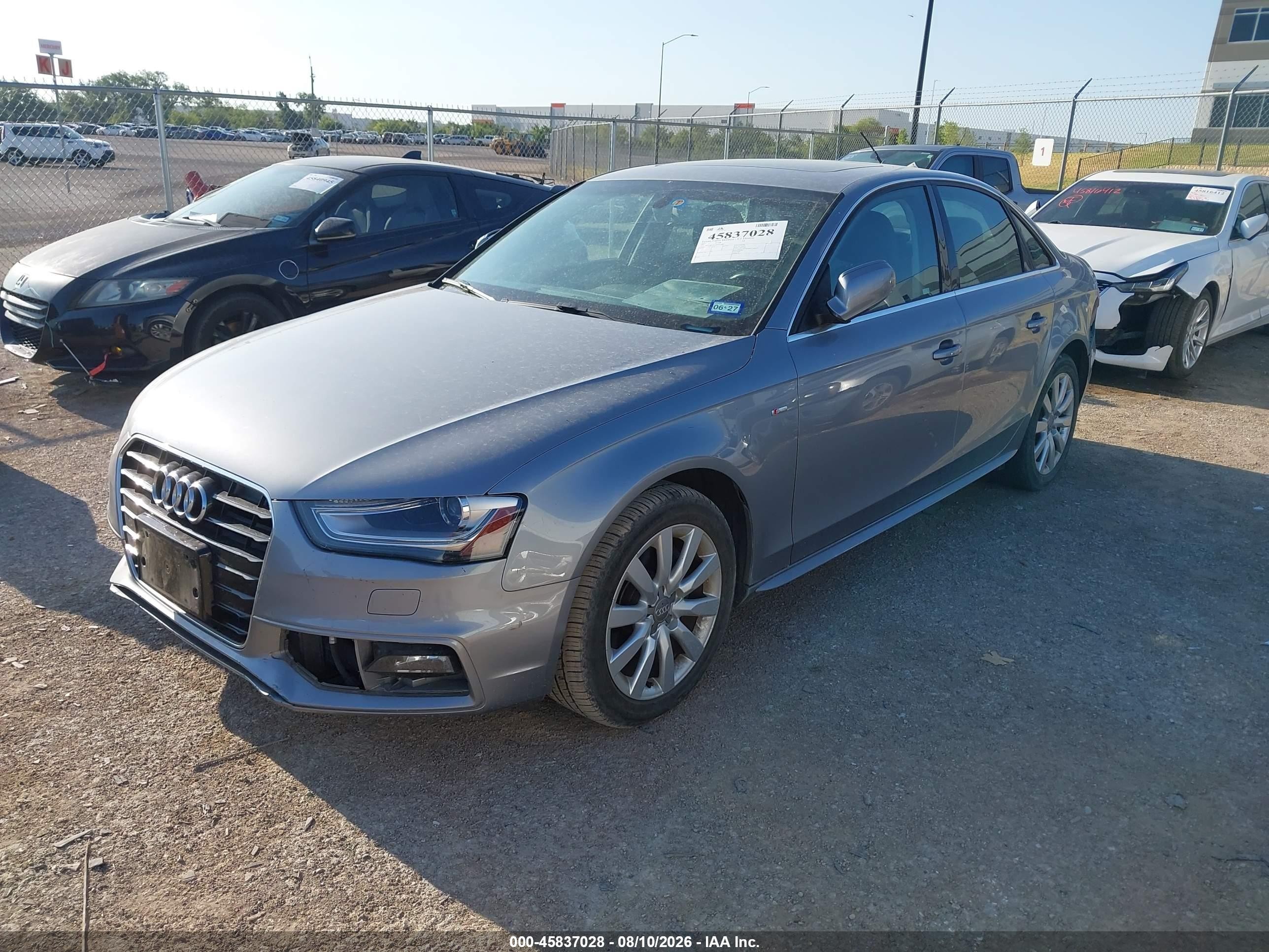 2015 Audi A4 2.0t Premium Gray vin: WAUAFAFL9FN024042