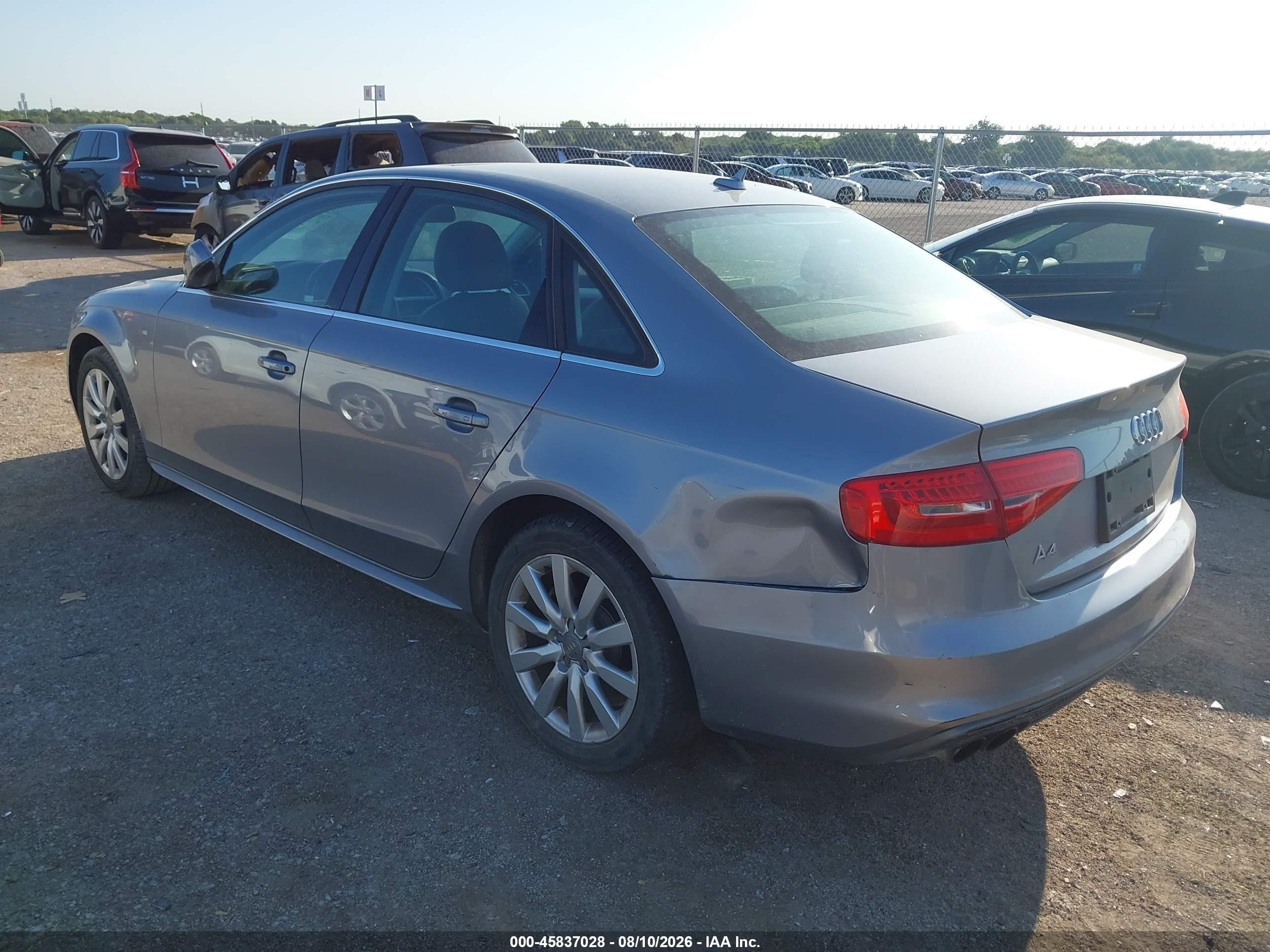2015 Audi A4 2.0t Premium Gray vin: WAUAFAFL9FN024042