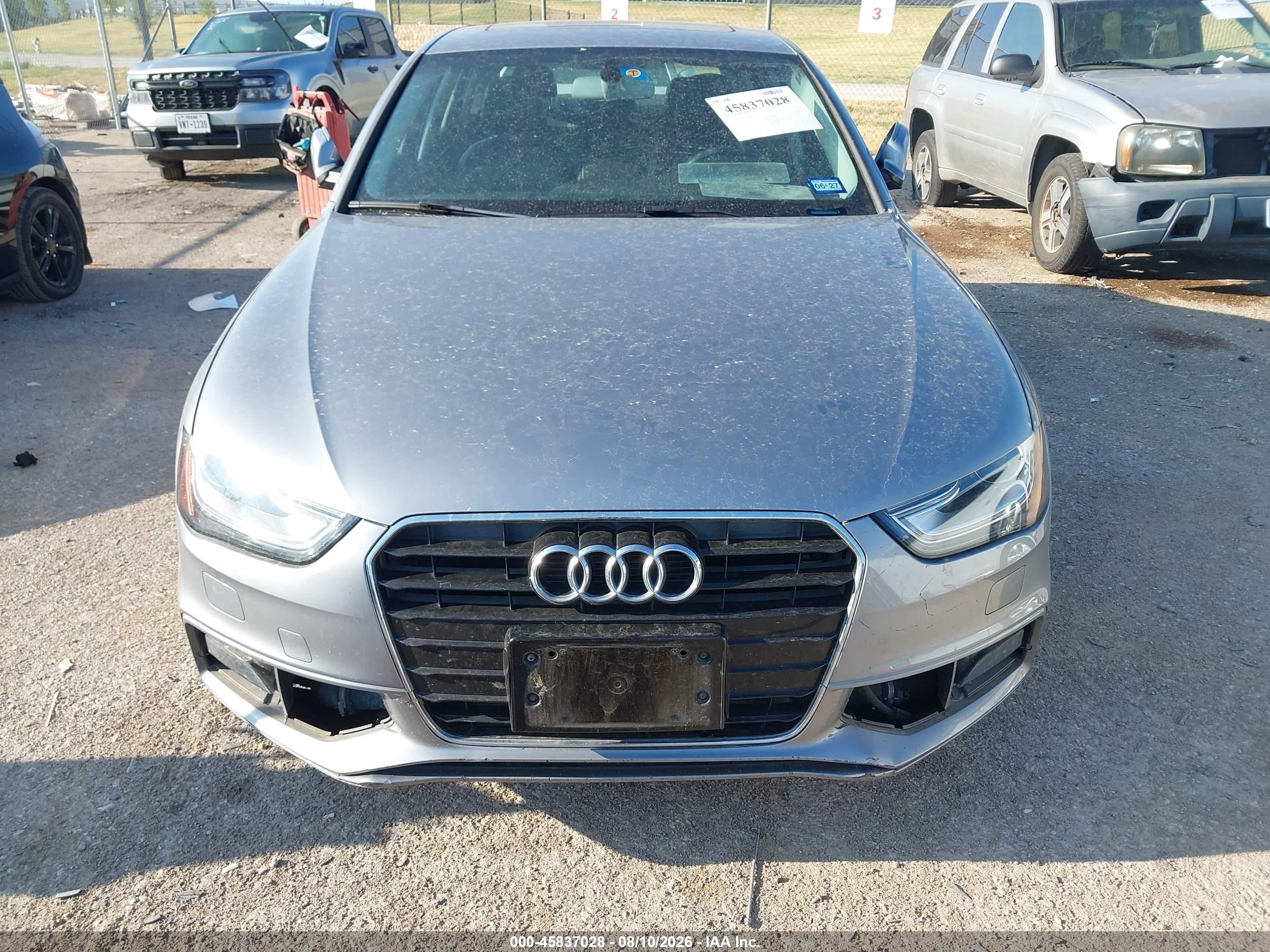 2015 Audi A4 2.0t Premium Gray vin: WAUAFAFL9FN024042
