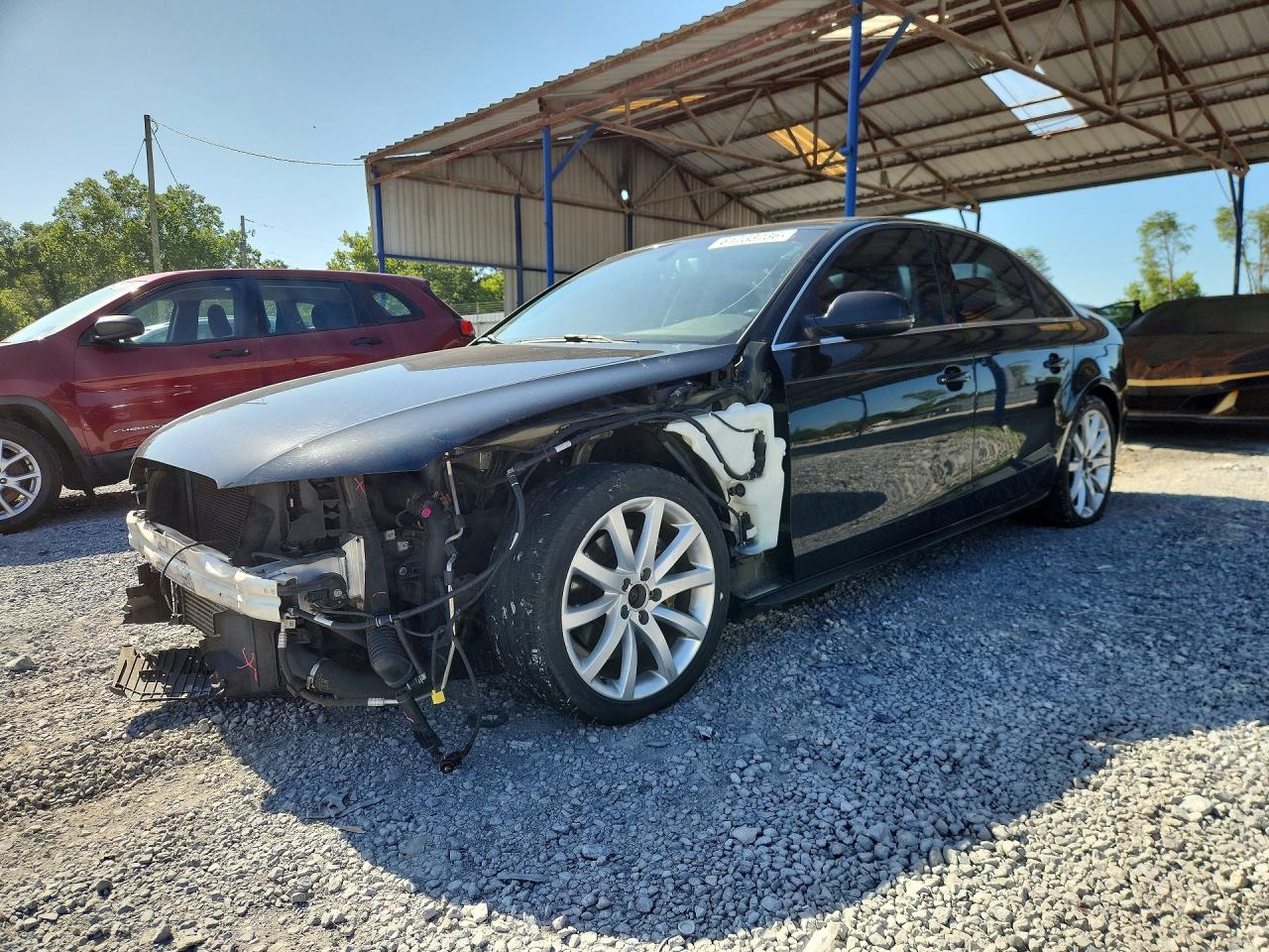 2014 Audi A4 Premium Черный vin: WAUAFAFLXEN001125