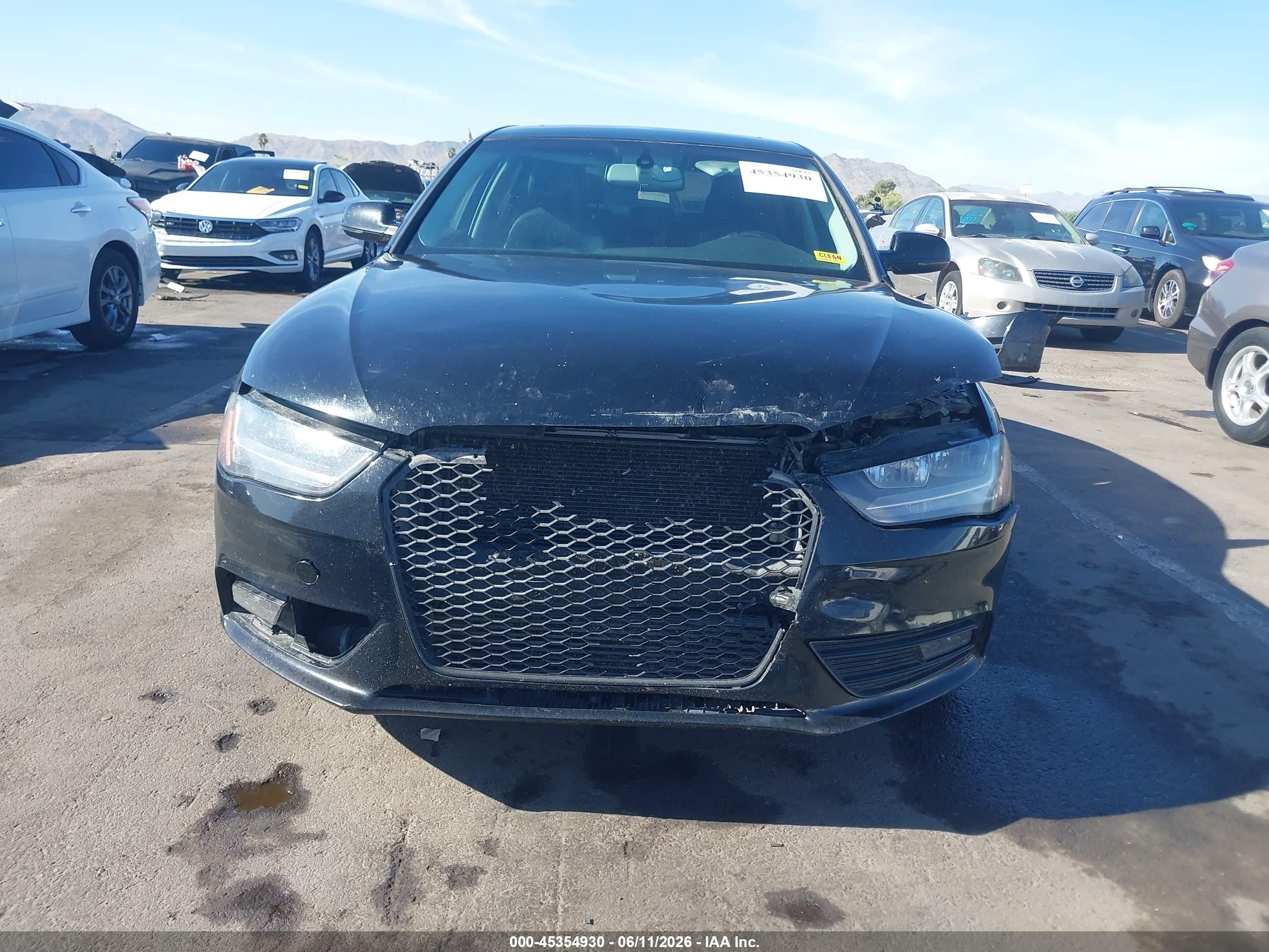2014 Audi A4 2.0t Premium Black vin: WAUAFAFLXEN031760