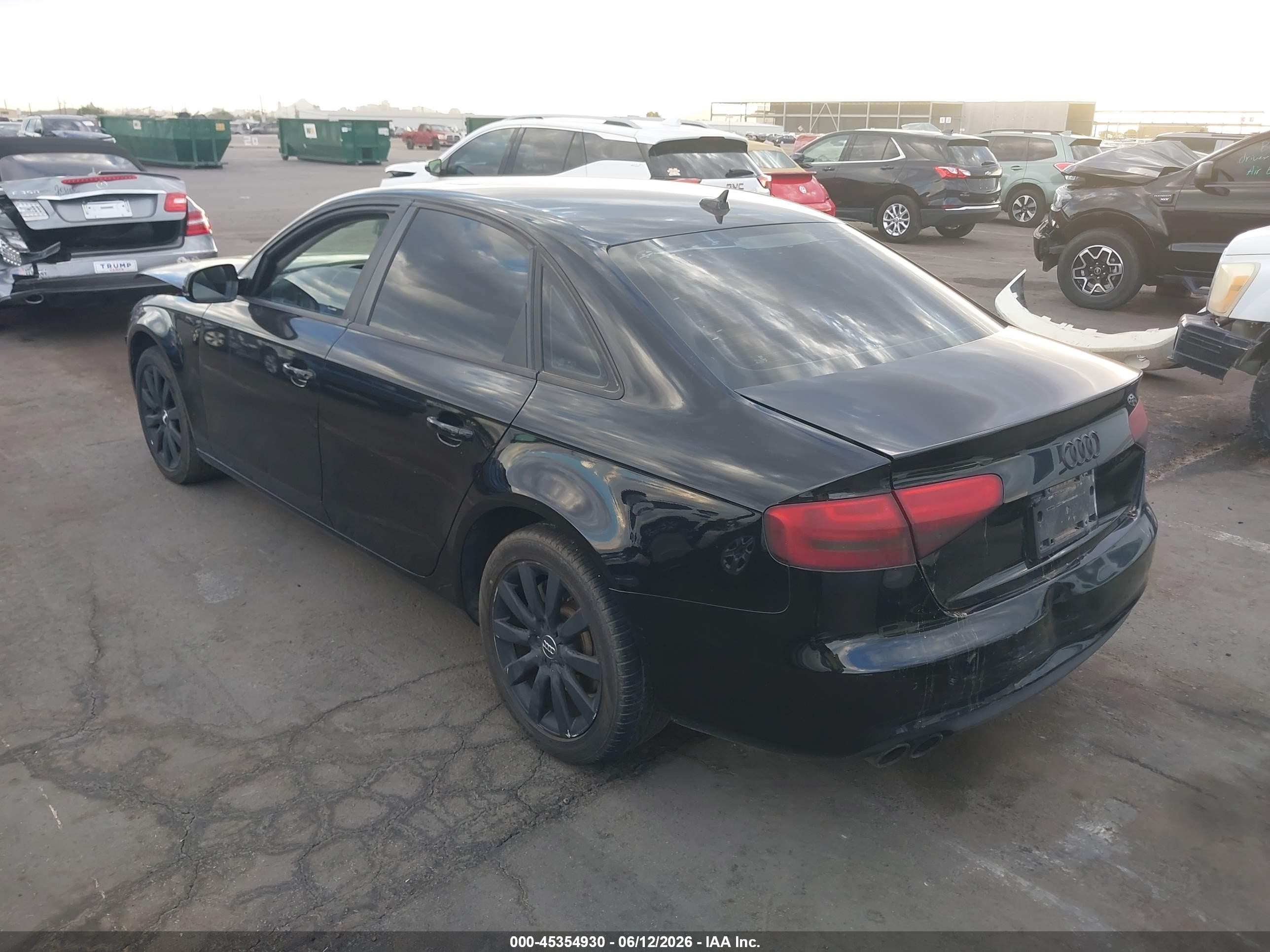 2014 Audi A4 2.0t Premium Black vin: WAUAFAFLXEN031760