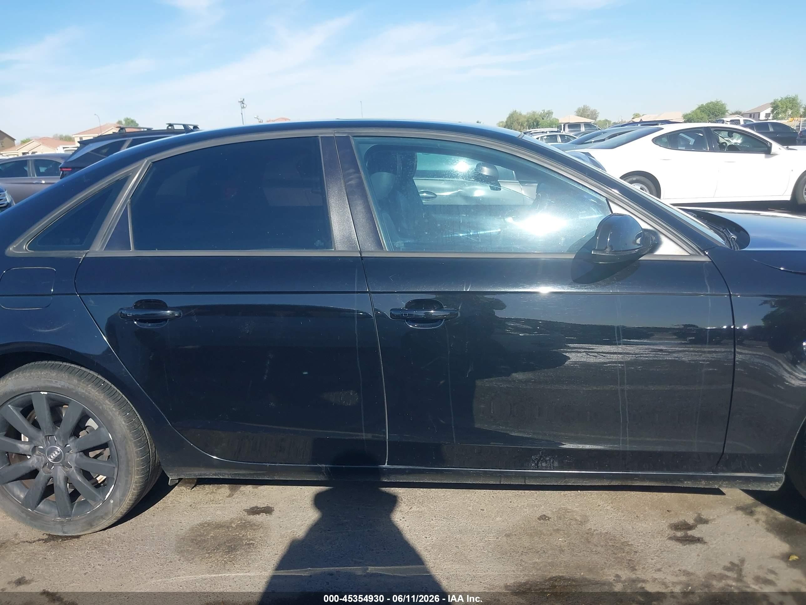 2014 Audi A4 2.0t Premium Black vin: WAUAFAFLXEN031760