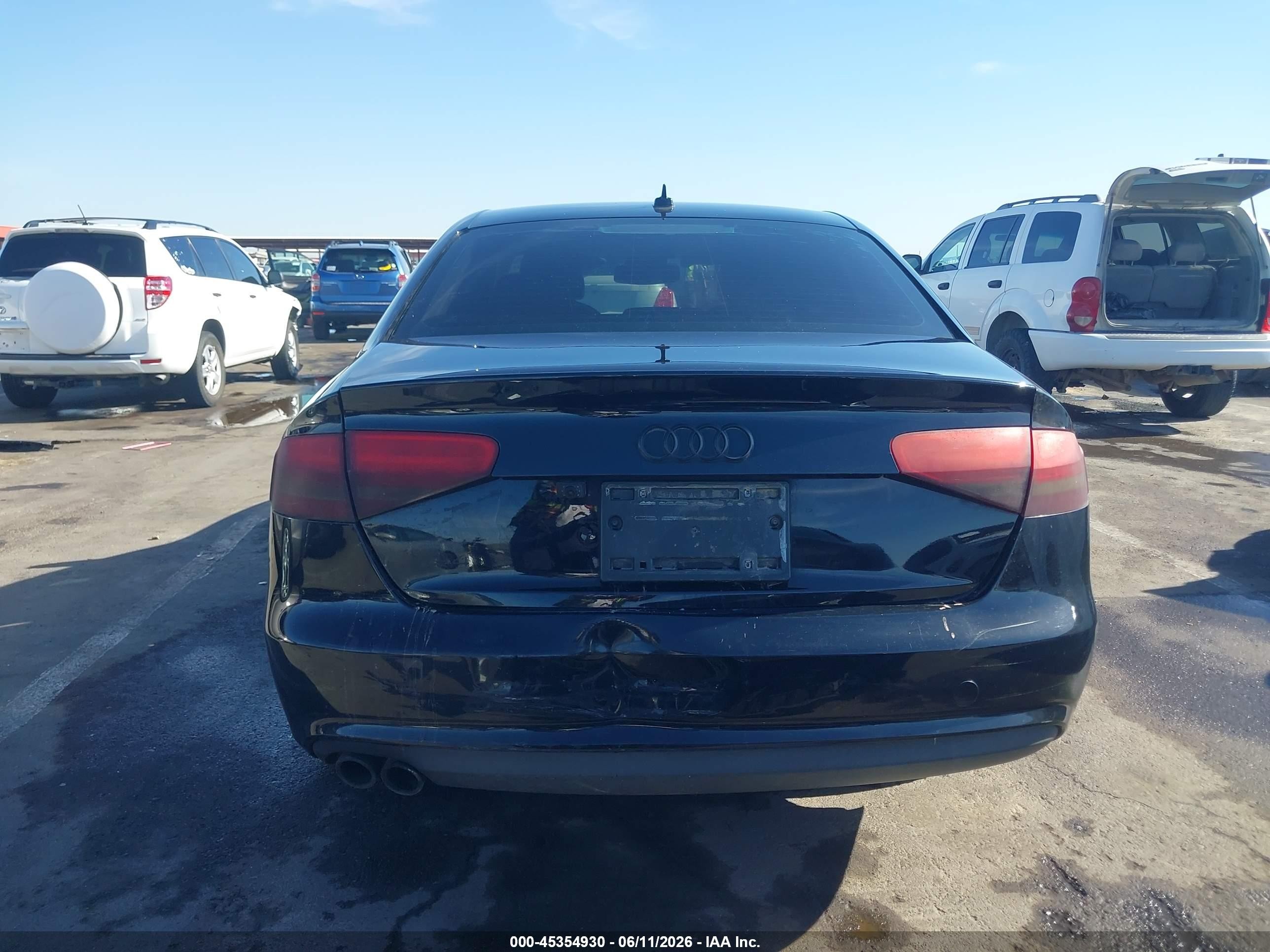 2014 Audi A4 2.0t Premium Black vin: WAUAFAFLXEN031760