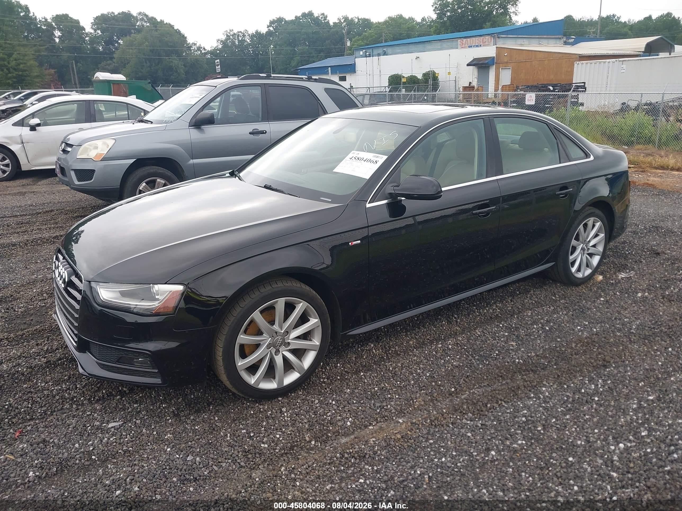 2014 Audi A4 2.0t Premium Black vin: WAUAFAFLXEN040474