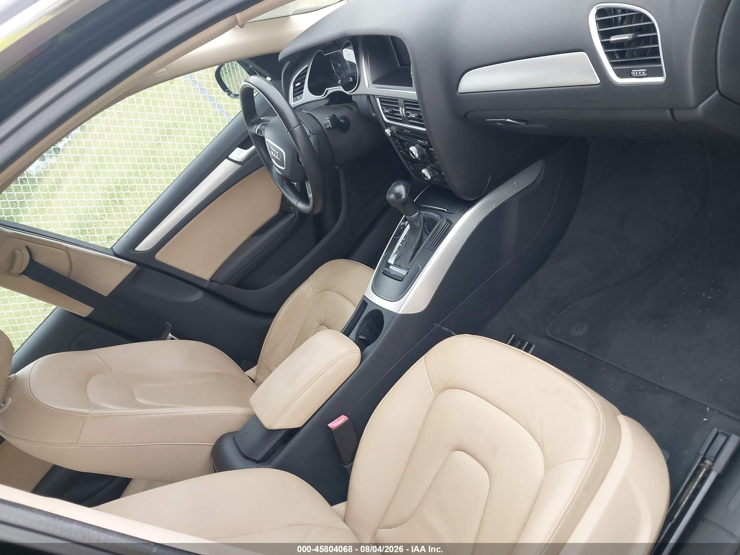 2014 Audi A4 2.0t Premium Black vin: WAUAFAFLXEN040474