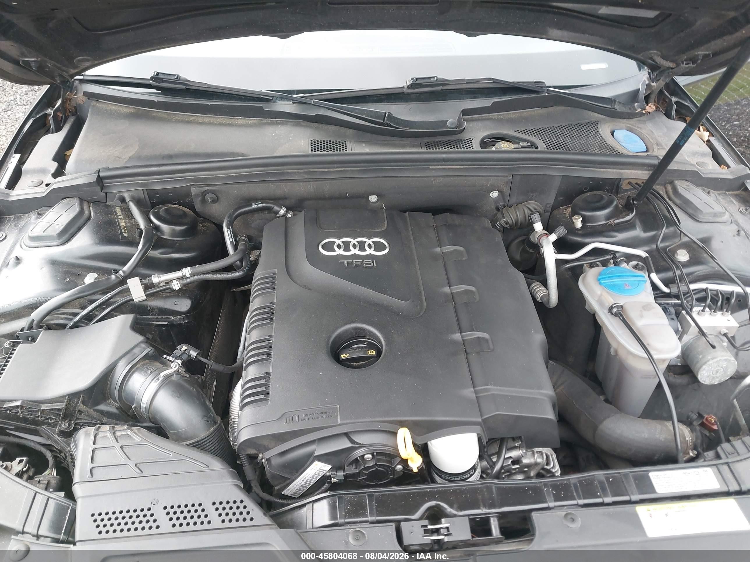 2014 Audi A4 2.0t Premium Black vin: WAUAFAFLXEN040474
