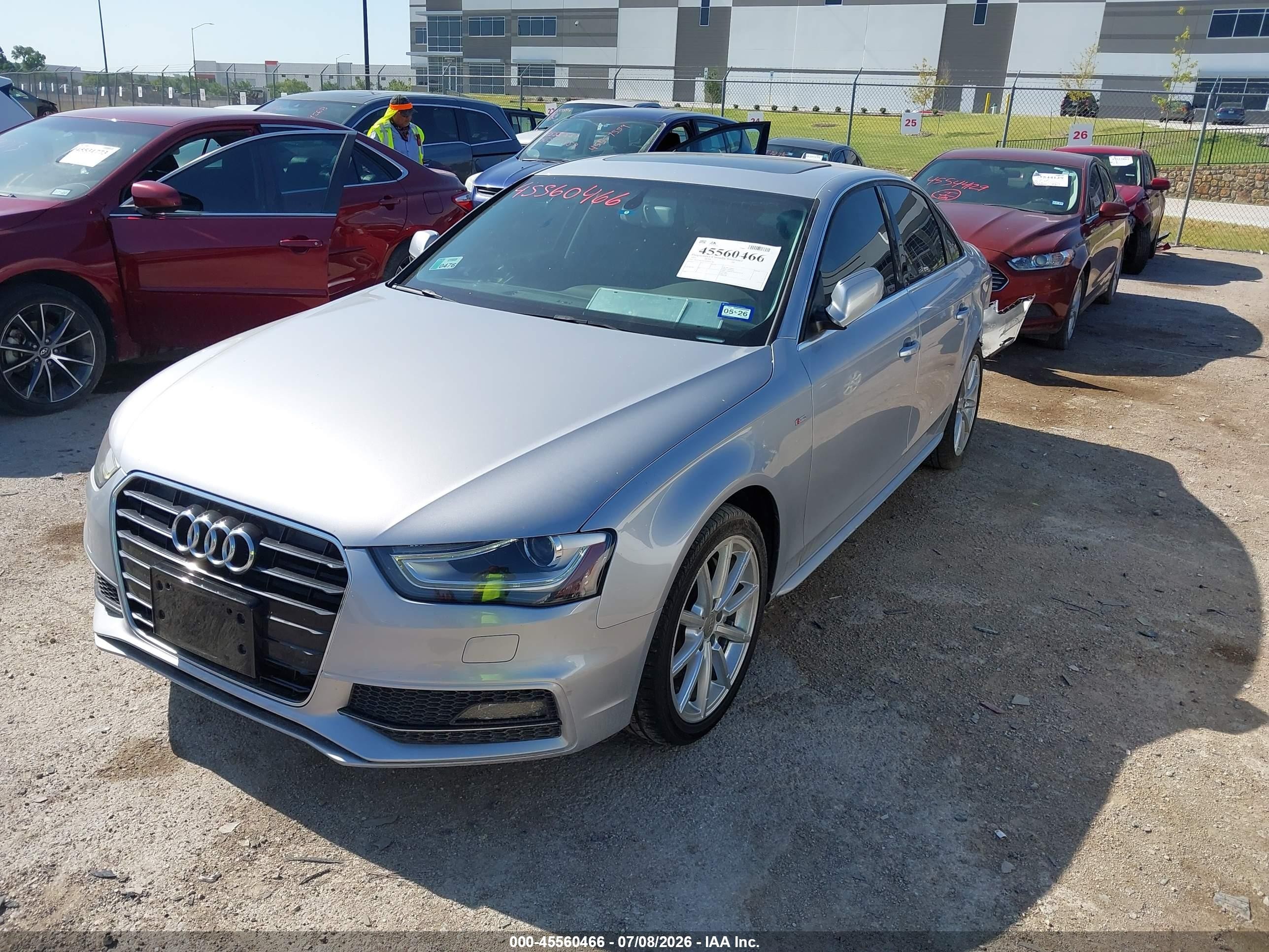 2015 Audi A4 2.0t Premium Silver vin: WAUAFAFLXFN007248