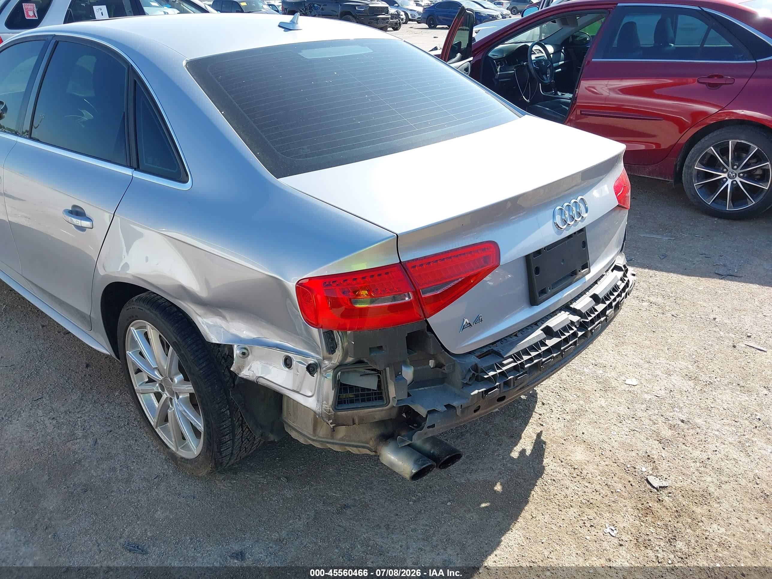 2015 Audi A4 2.0t Premium Silver vin: WAUAFAFLXFN007248
