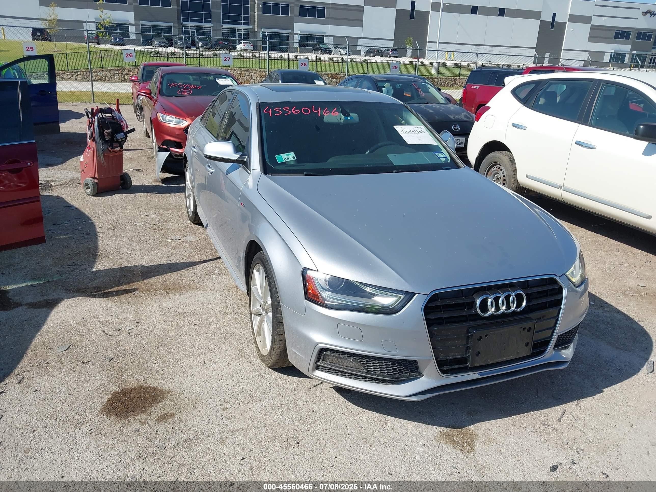 2015 Audi A4 2.0t Premium Silver vin: WAUAFAFLXFN007248