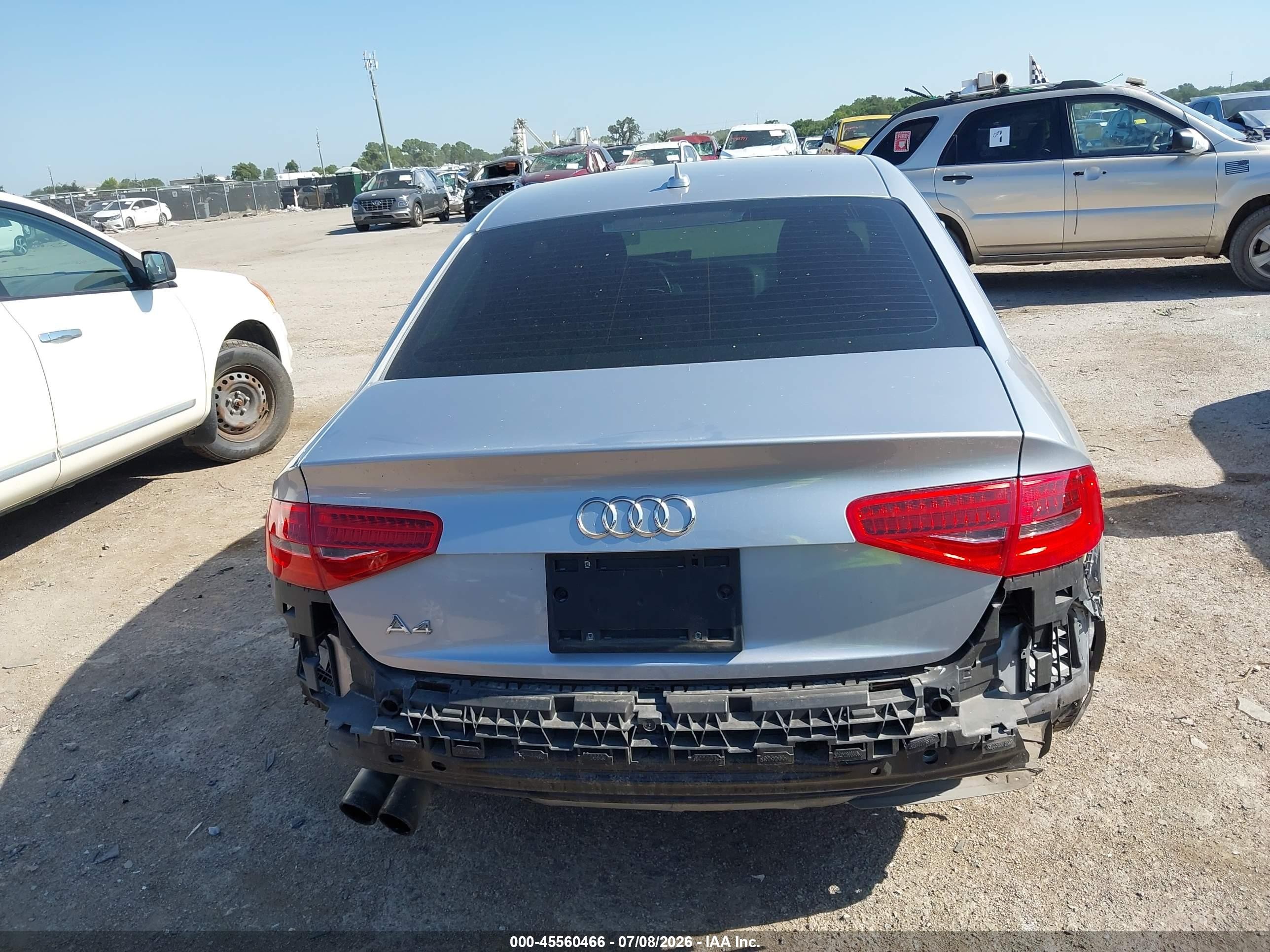 2015 Audi A4 2.0t Premium Silver vin: WAUAFAFLXFN007248