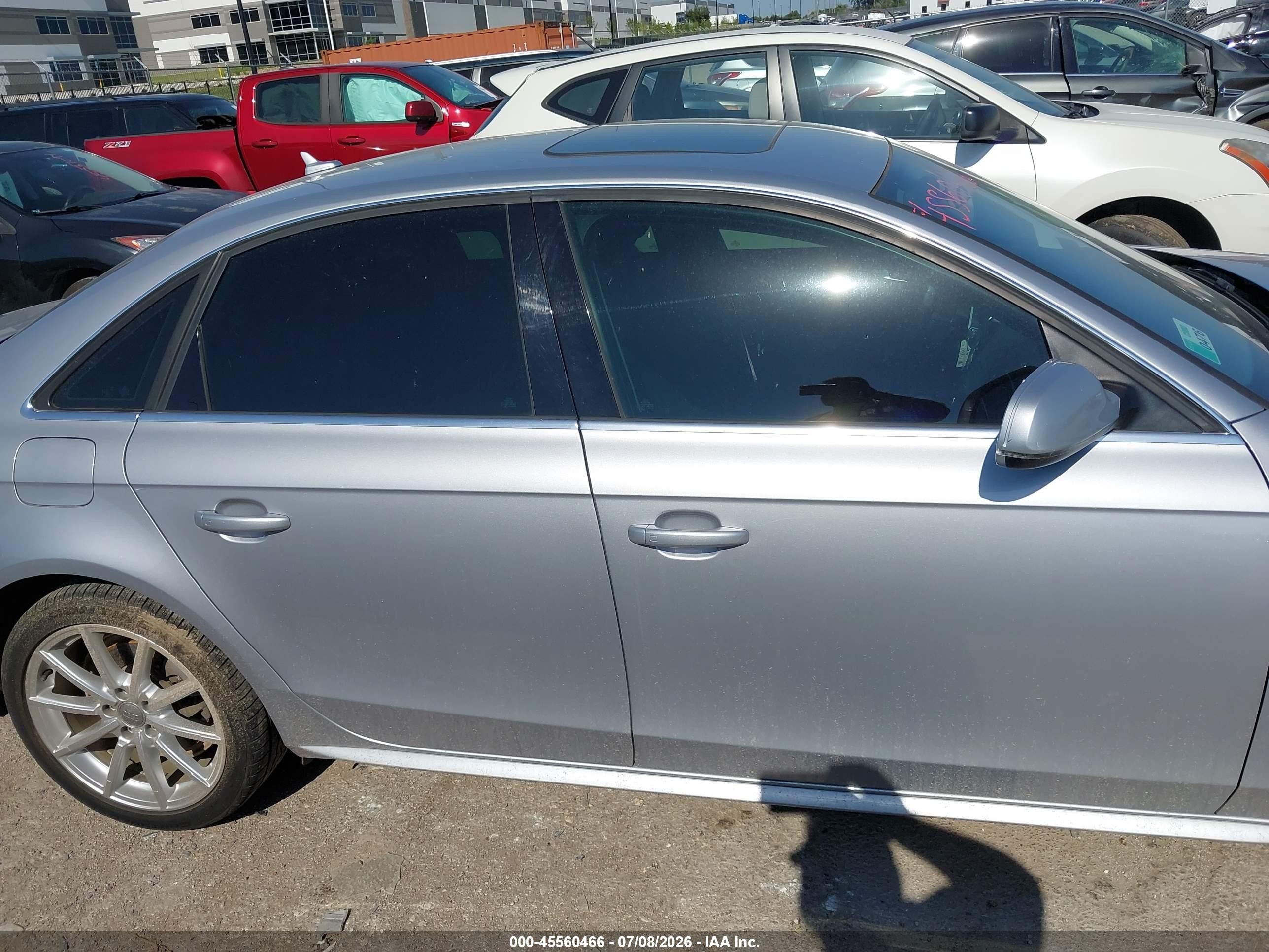 2015 Audi A4 2.0t Premium Silver vin: WAUAFAFLXFN007248