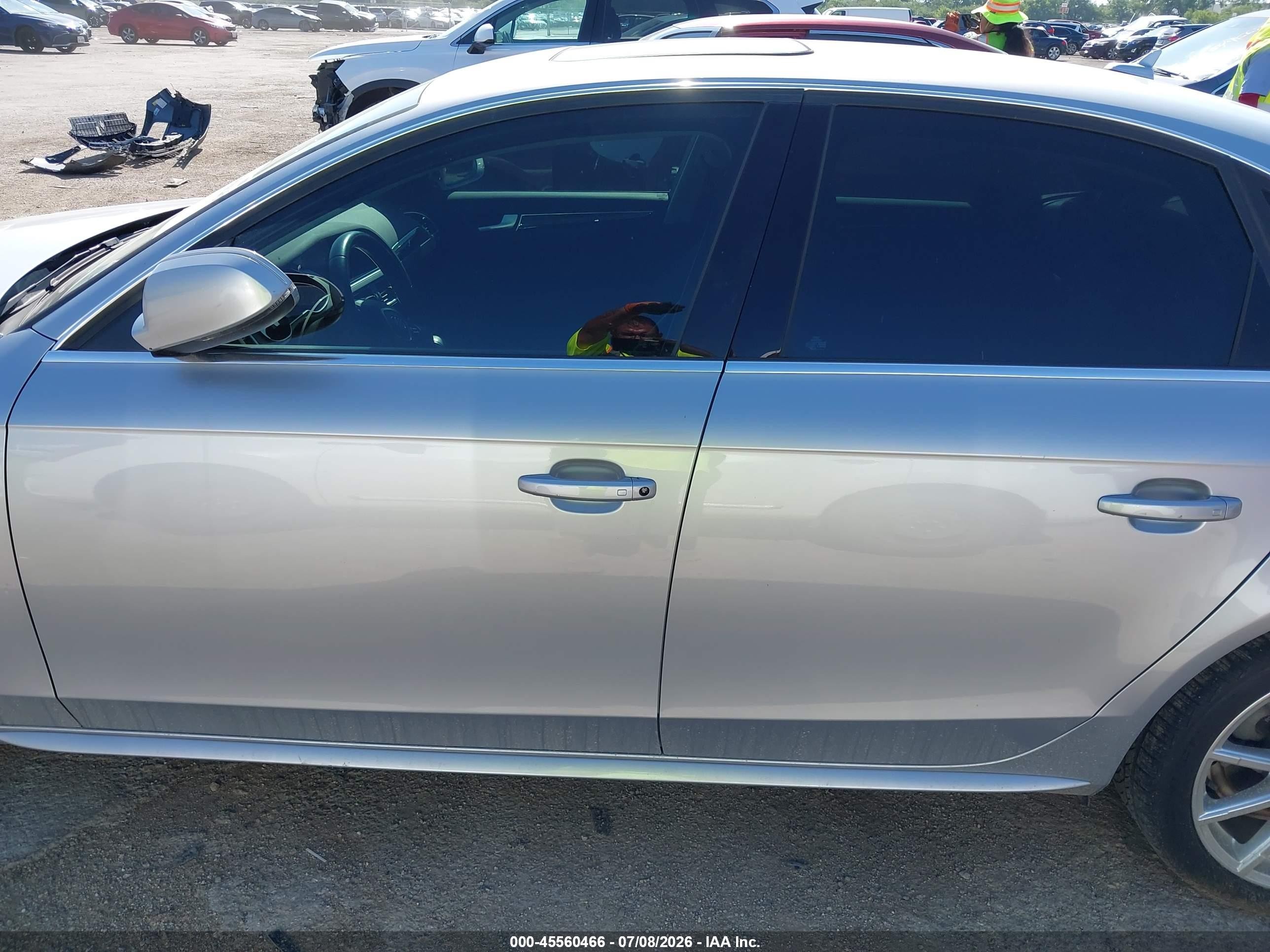 2015 Audi A4 2.0t Premium Silver vin: WAUAFAFLXFN007248