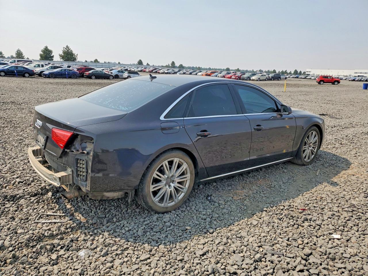2013 Audi A8 Quattro Charcoal vin: WAUAGAFD0DN005754