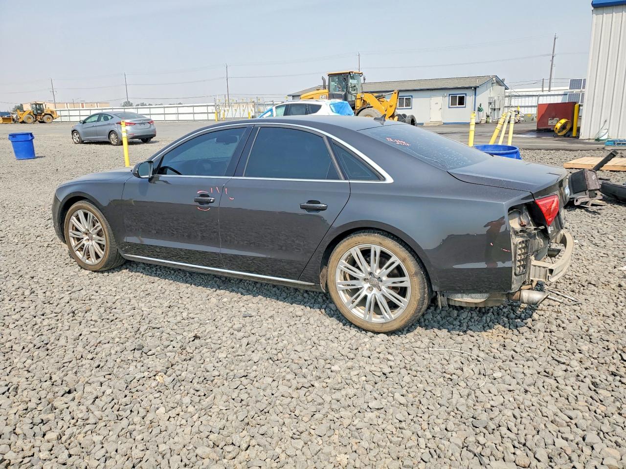 2013 Audi A8 Quattro Charcoal vin: WAUAGAFD0DN005754
