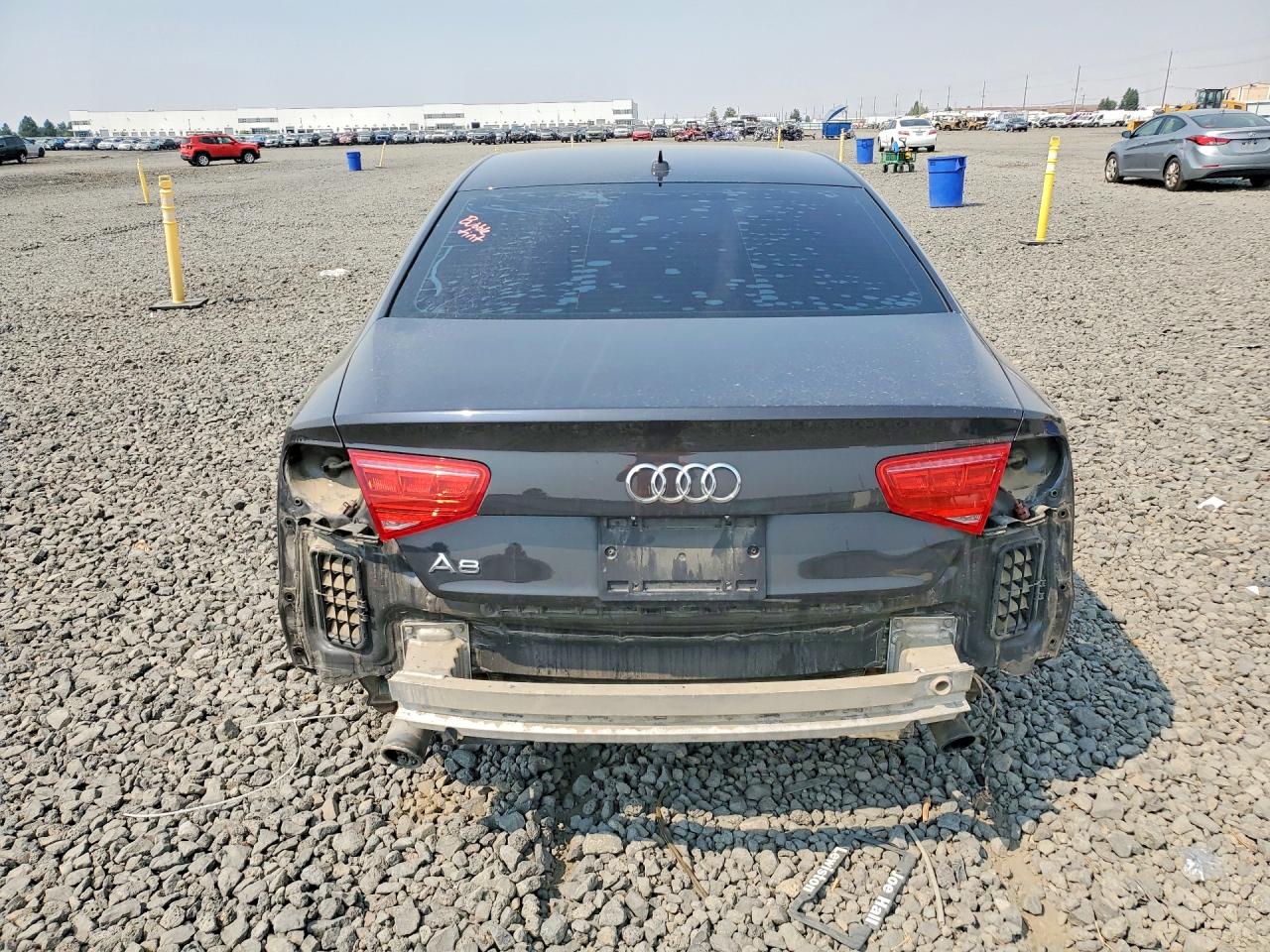 2013 Audi A8 Quattro Charcoal vin: WAUAGAFD0DN005754