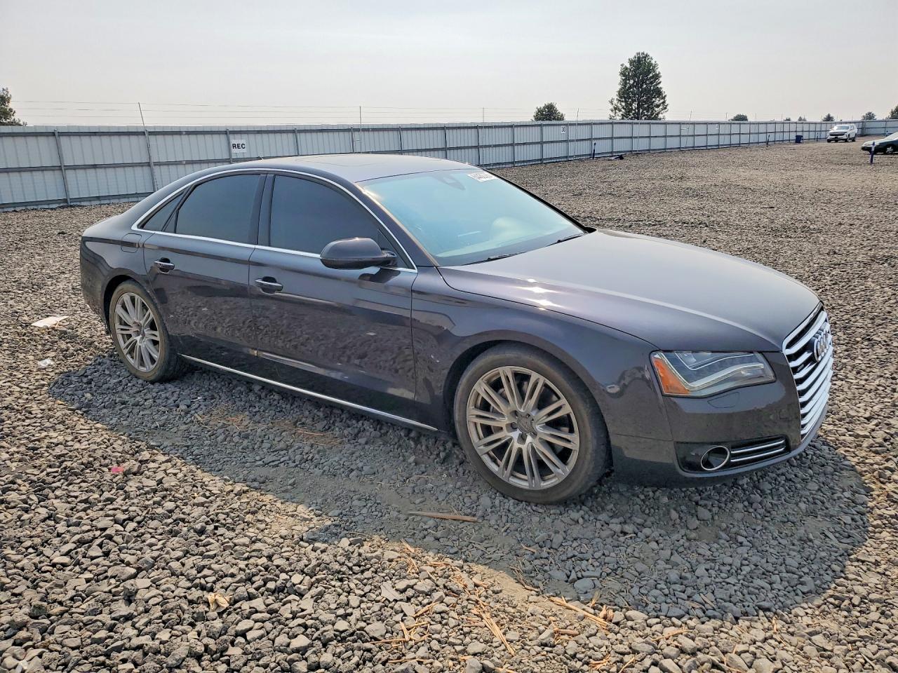 2013 Audi A8 Quattro Charcoal vin: WAUAGAFD0DN005754