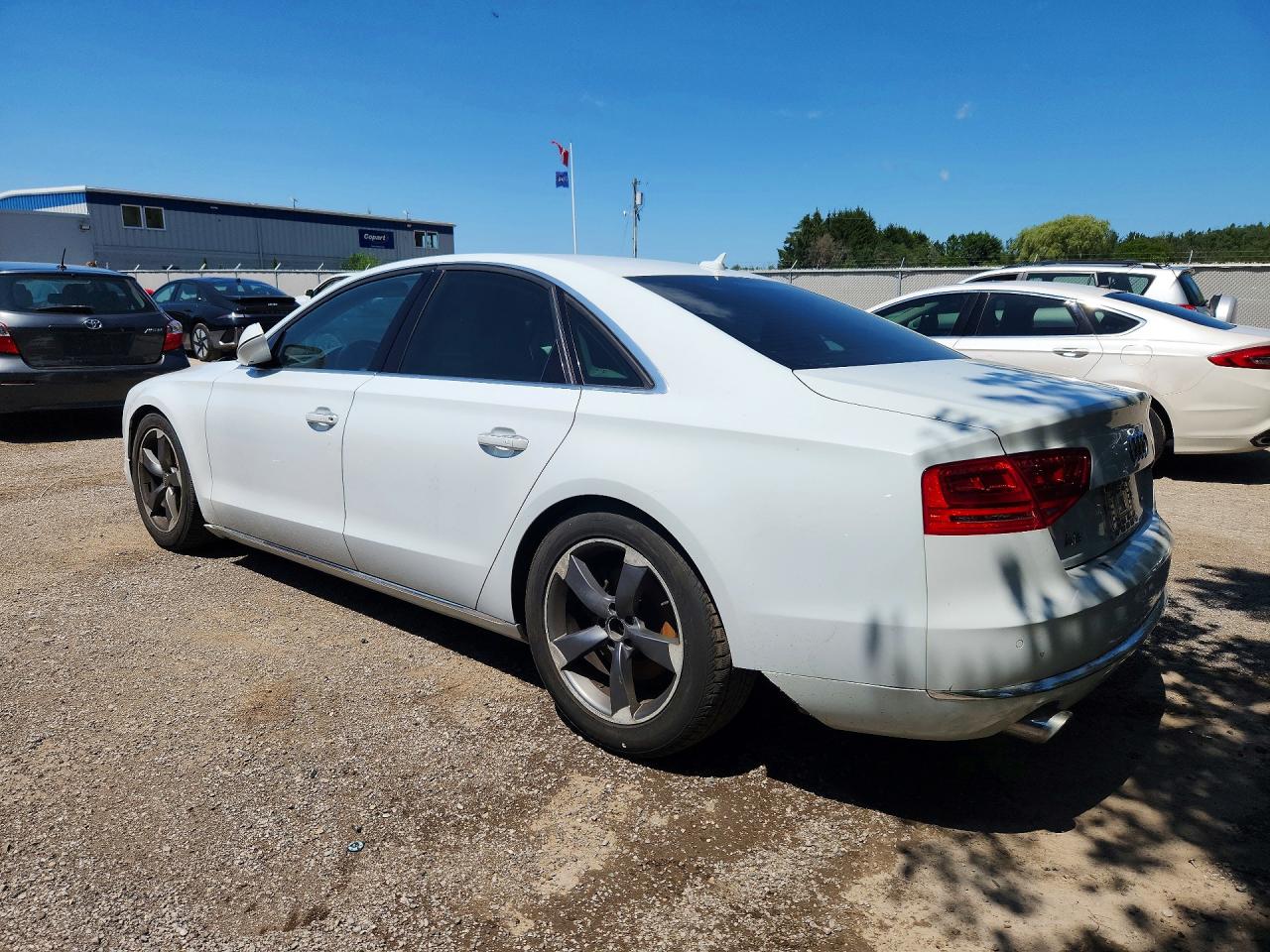2013 Audi A8 Quattro White vin: WAUAGAFD1DN016911