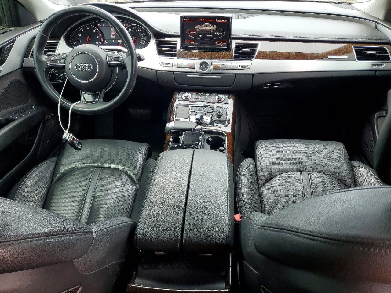 2013 Audi A8 Quattro Black vin: WAUAGAFD5DN000758