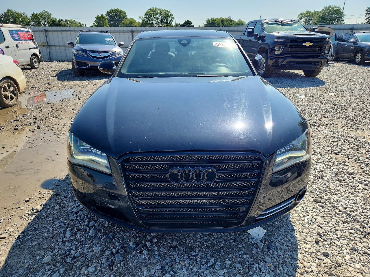 2013 Audi A8 Quattro Black vin: WAUAGAFD8DN001404