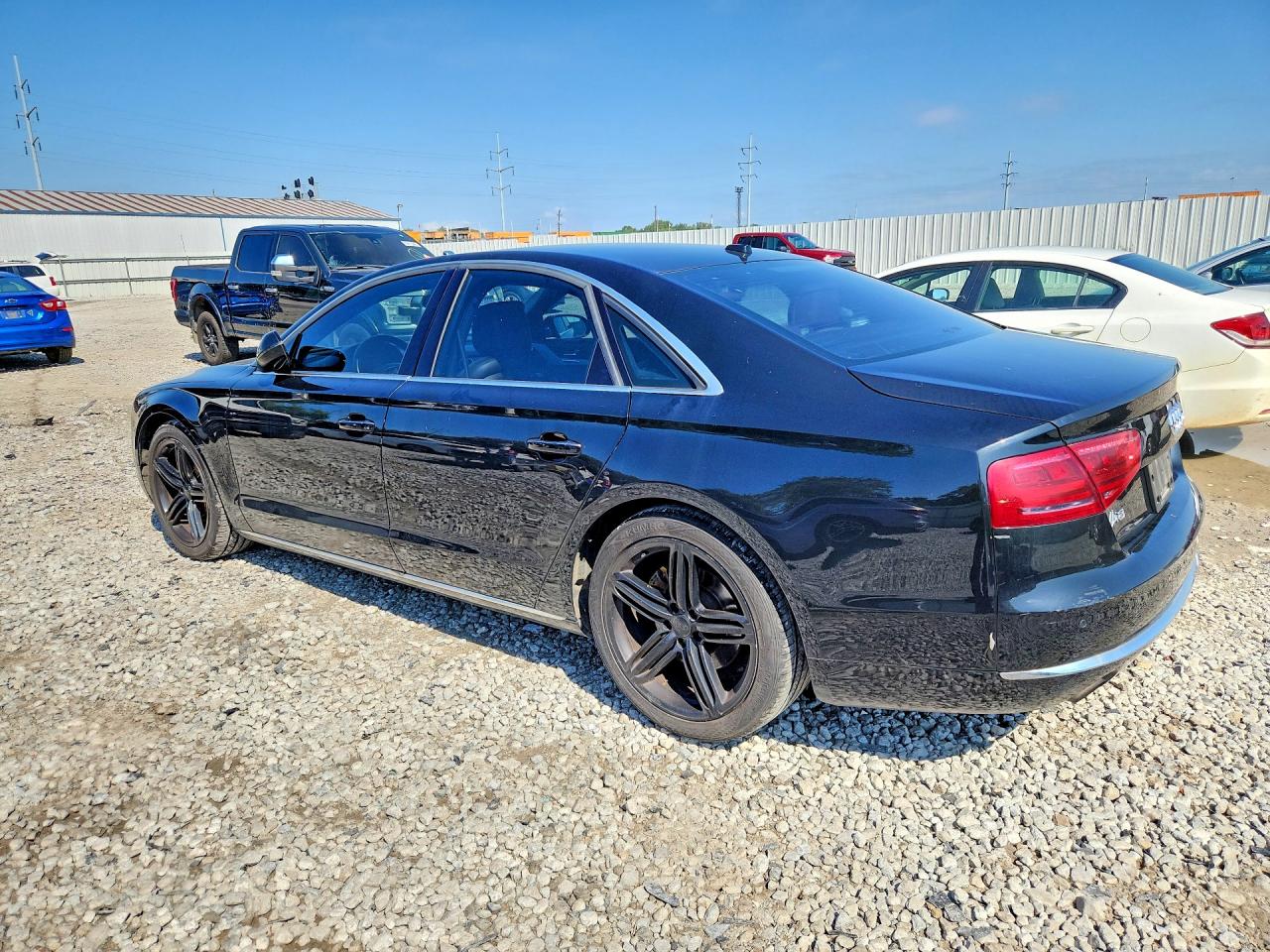 2013 Audi A8 Quattro Black vin: WAUAGAFD8DN001404