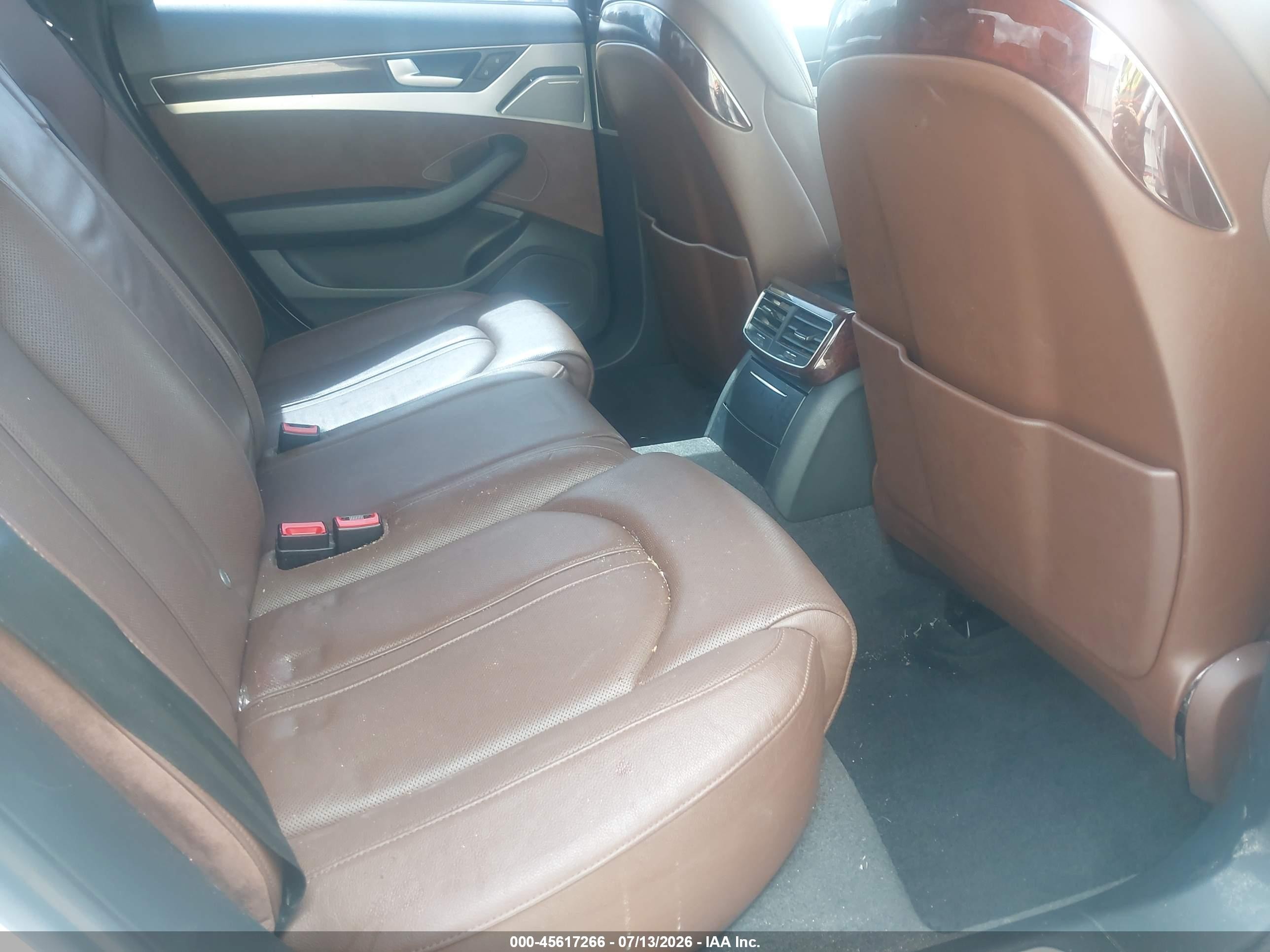 2013 Audi A8 3.0t White vin: WAUAGAFD8DN005551