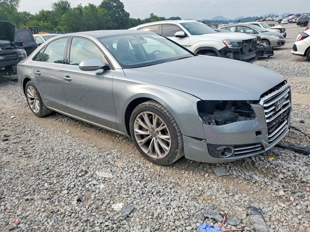 2013 Audi A8 Quattro Gray vin: WAUAGAFD9DN008250