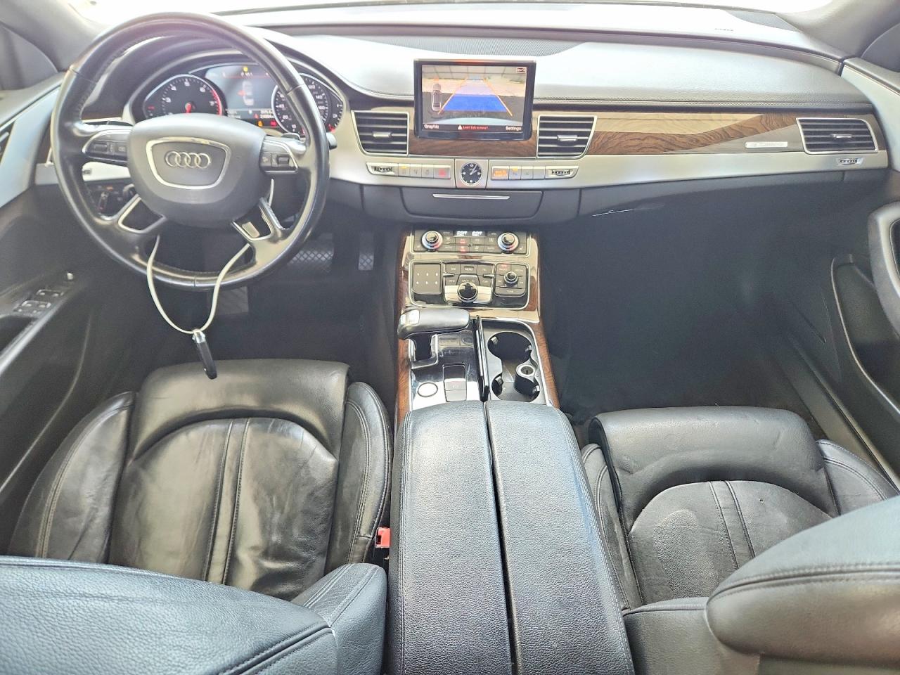 2013 Audi A8 Quattro White vin: WAUAGAFD9DN017112