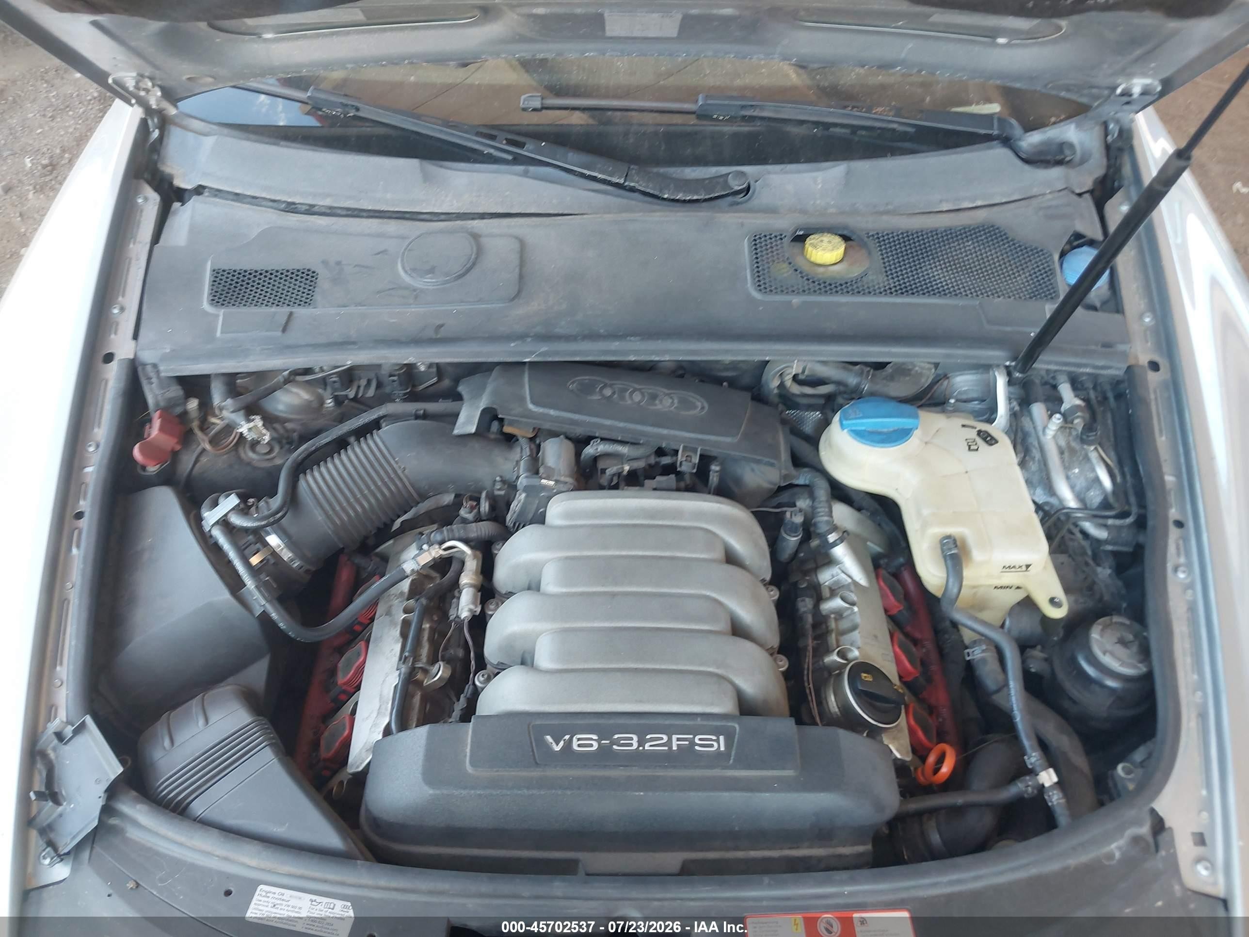 2008 Audi A6 3.2 Серый vin: WAUAH74F18N179178