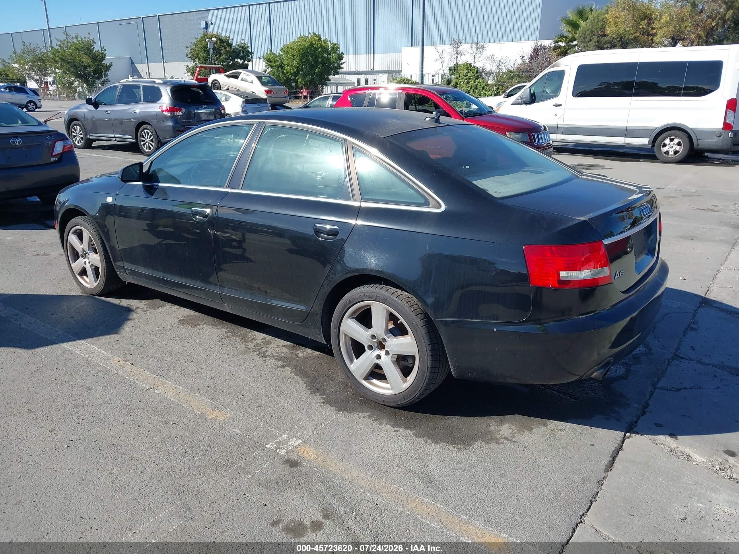 2008 Audi A6 3.2 Black vin: WAUAH74F38N178257