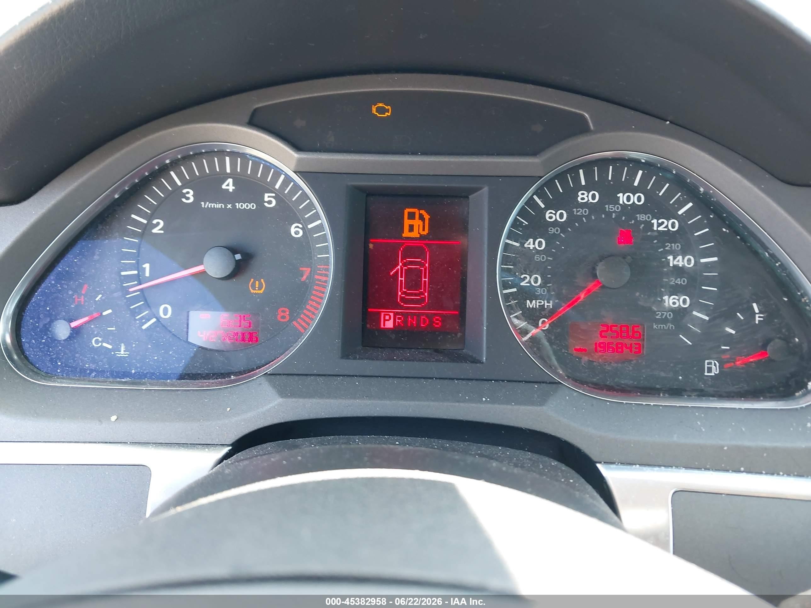 2006 Audi A6 3.2 Серебряный vin: WAUAH74FX6N099908