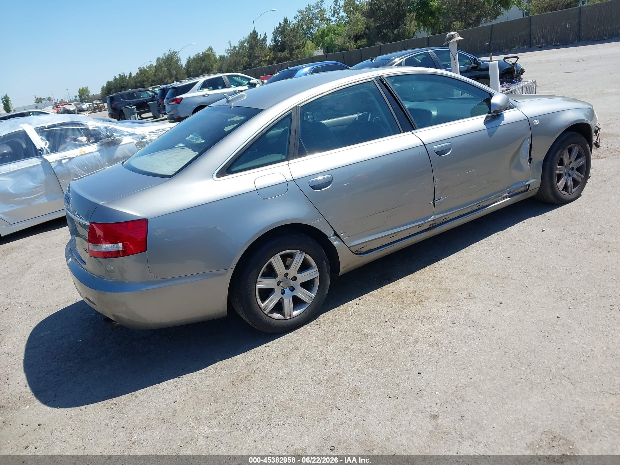 2006 Audi A6 3.2 Серебряный vin: WAUAH74FX6N099908
