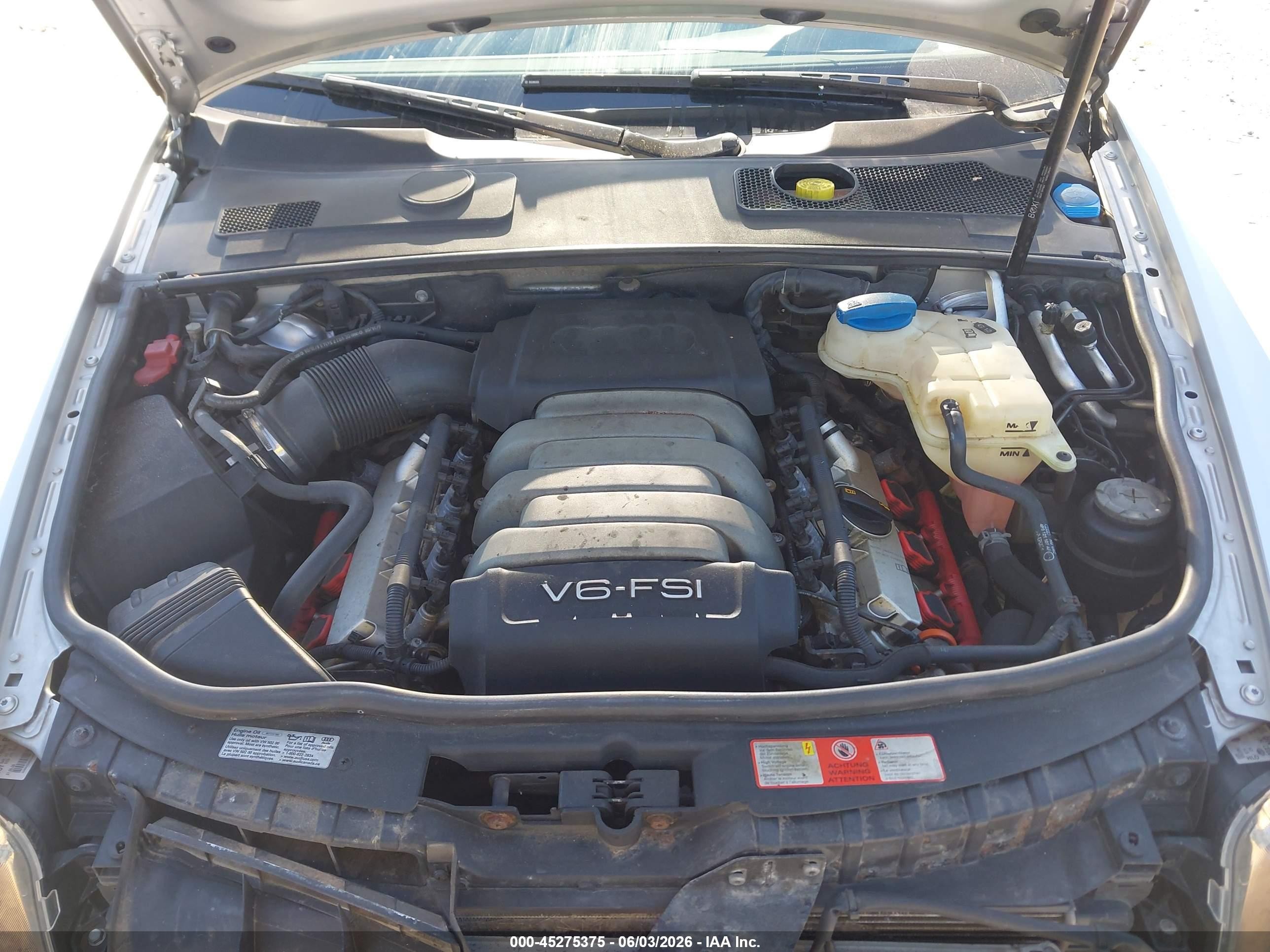 2010 Audi A6 3.2 Premium Silver vin: WAUAKAFB8AN028563