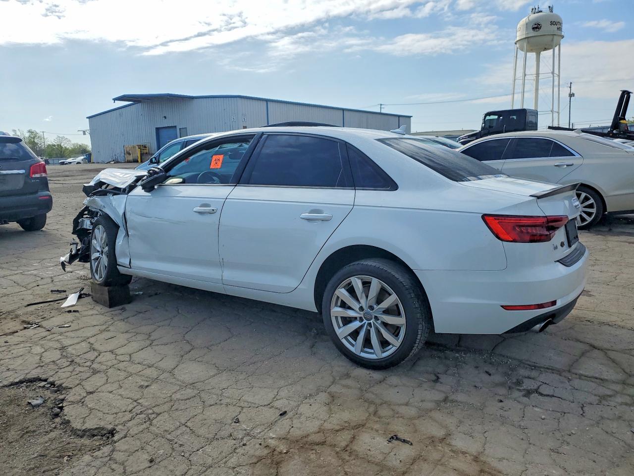 2017 Audi A4 Premium White vin: WAUANAF40HN039012