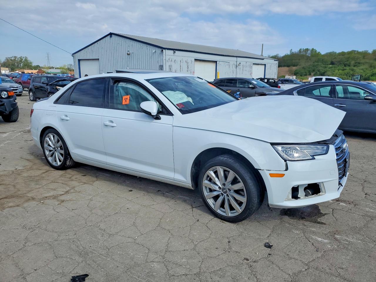 2017 Audi A4 Premium White vin: WAUANAF40HN039012