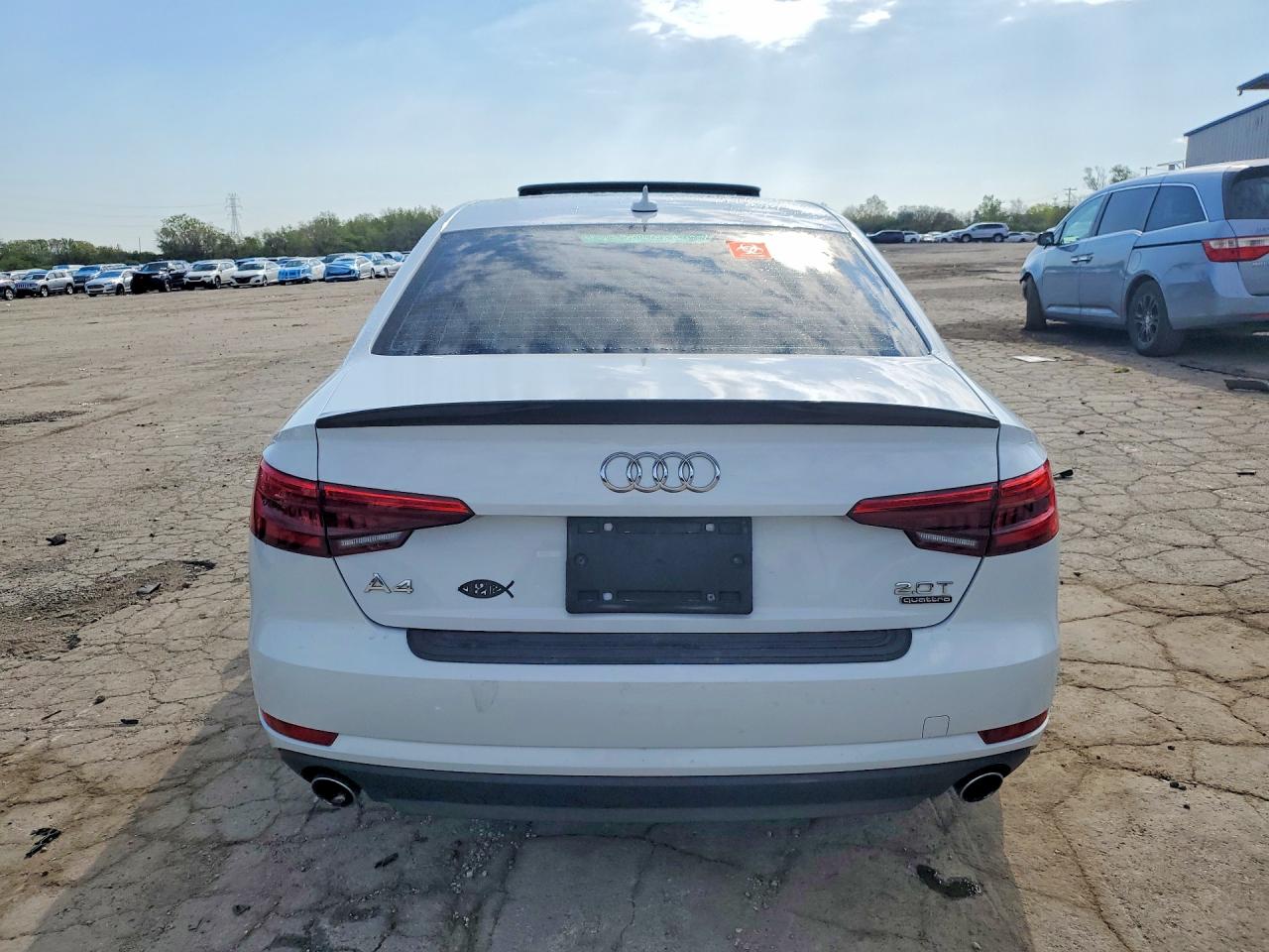 2017 Audi A4 Premium White vin: WAUANAF40HN039012