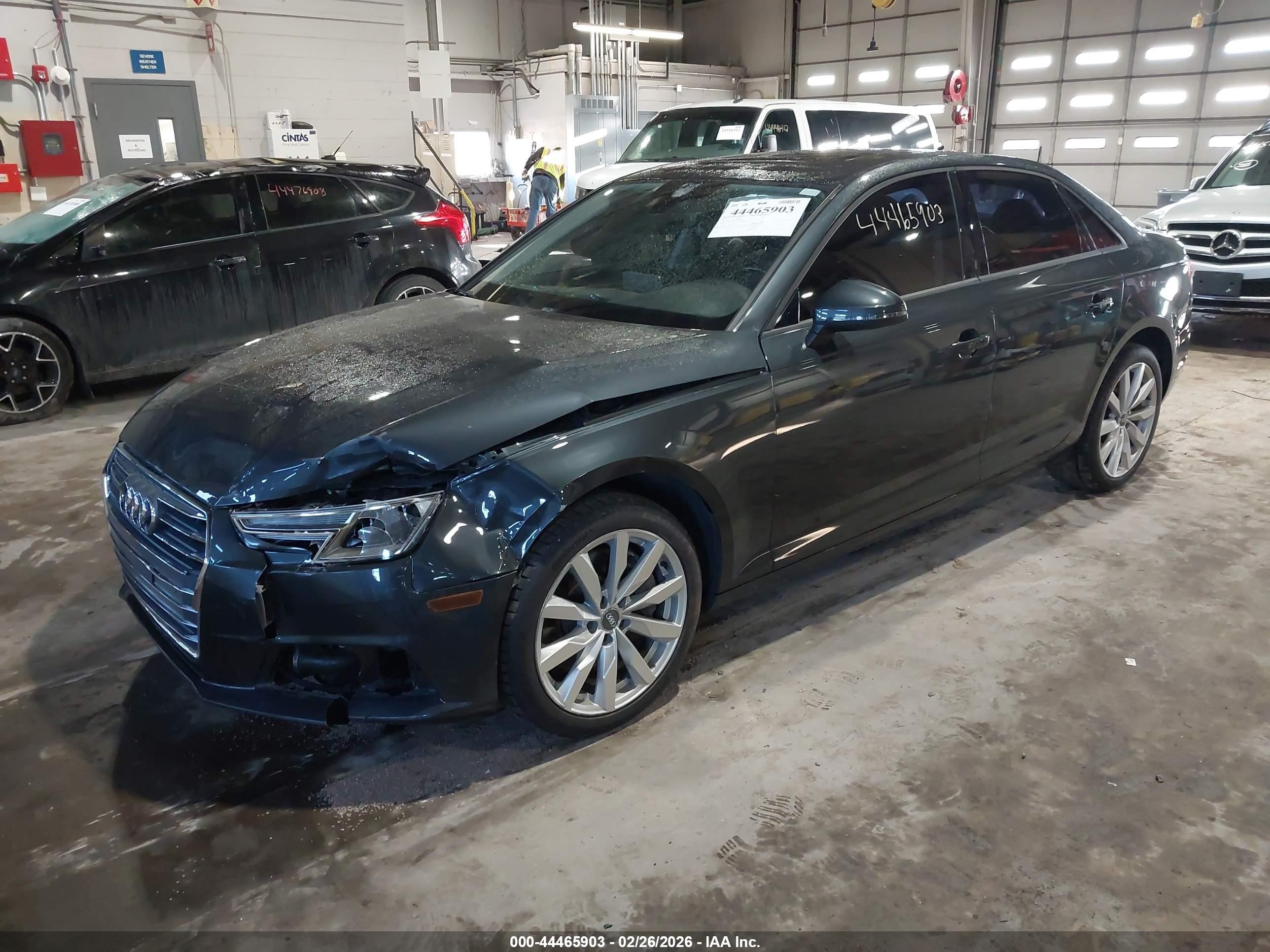 2017 Audi A4 2.0t Premium Gray vin: WAUANAF43HN008028
