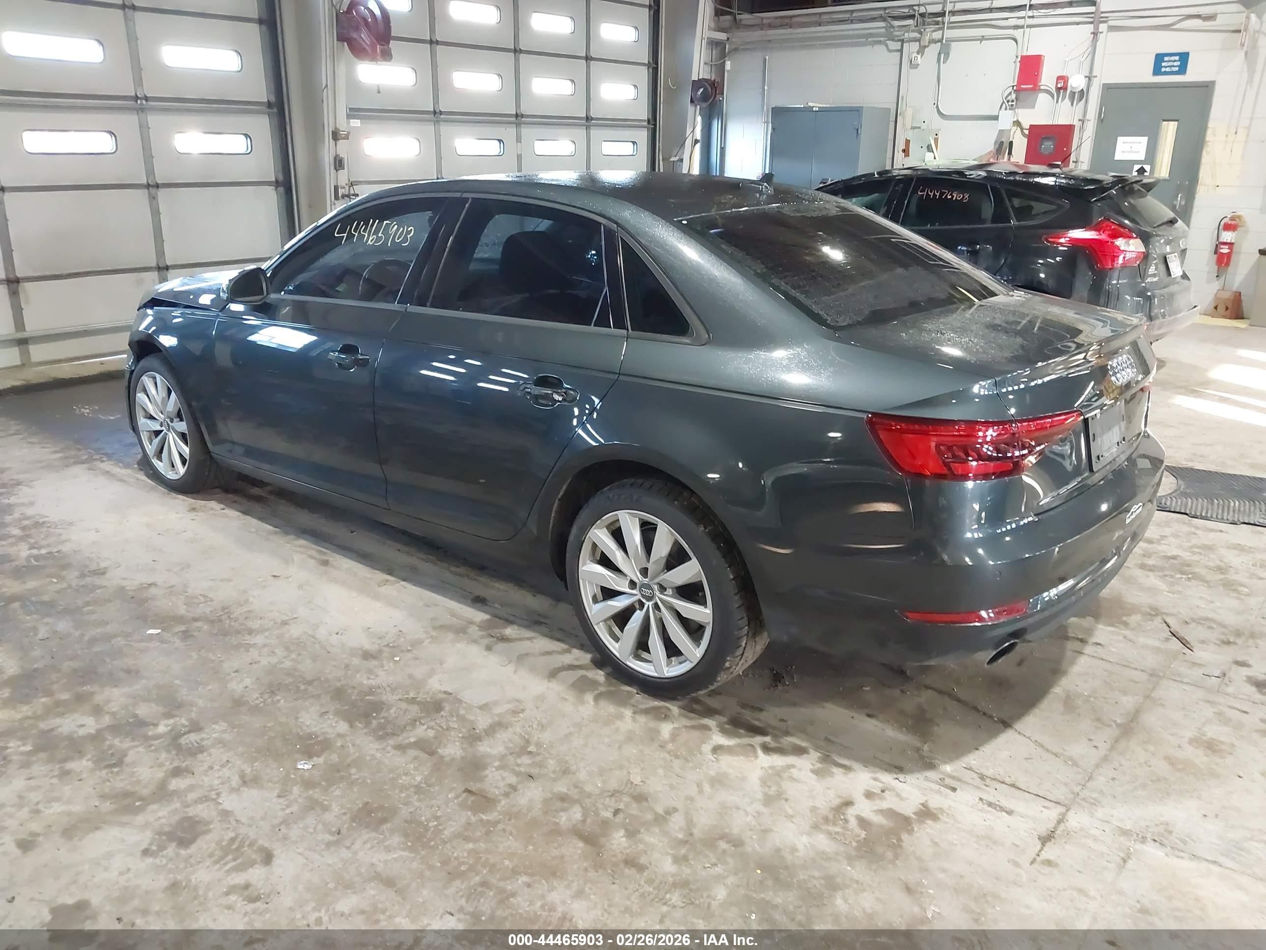 2017 Audi A4 2.0t Premium Gray vin: WAUANAF43HN008028