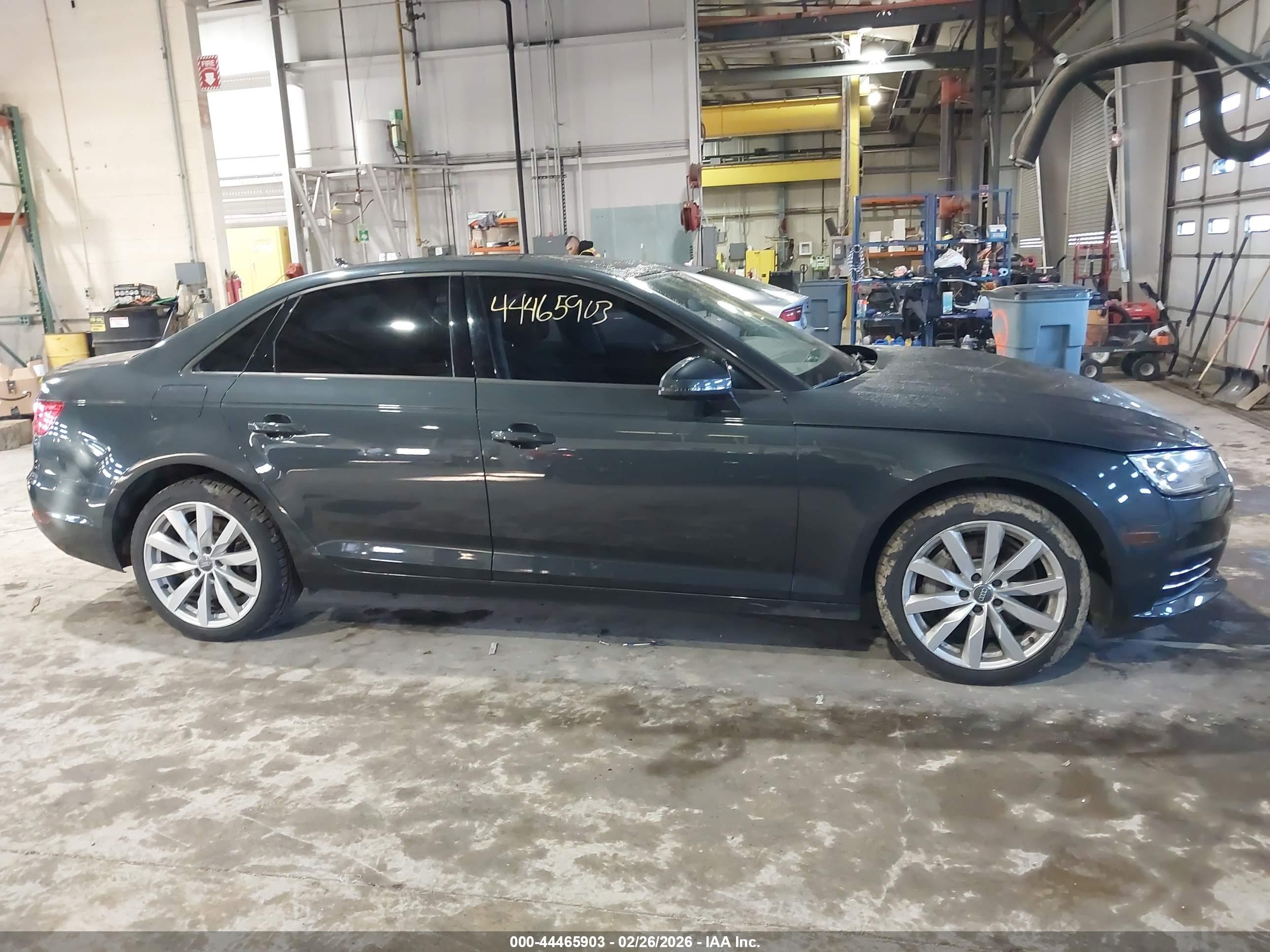 2017 Audi A4 2.0t Premium Gray vin: WAUANAF43HN008028