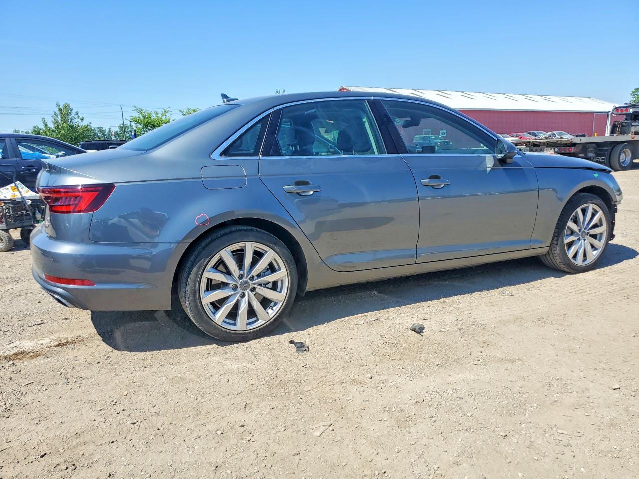 2019 Audi A4 Komfort Серый vin: WAUANAF45KA050778