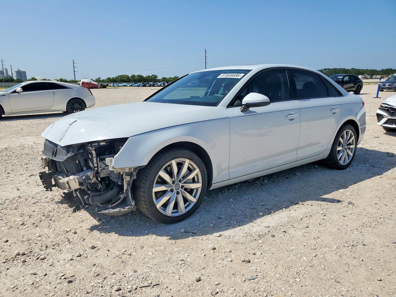 2017 Audi A4 Premium White vin: WAUANAF46HN055604
