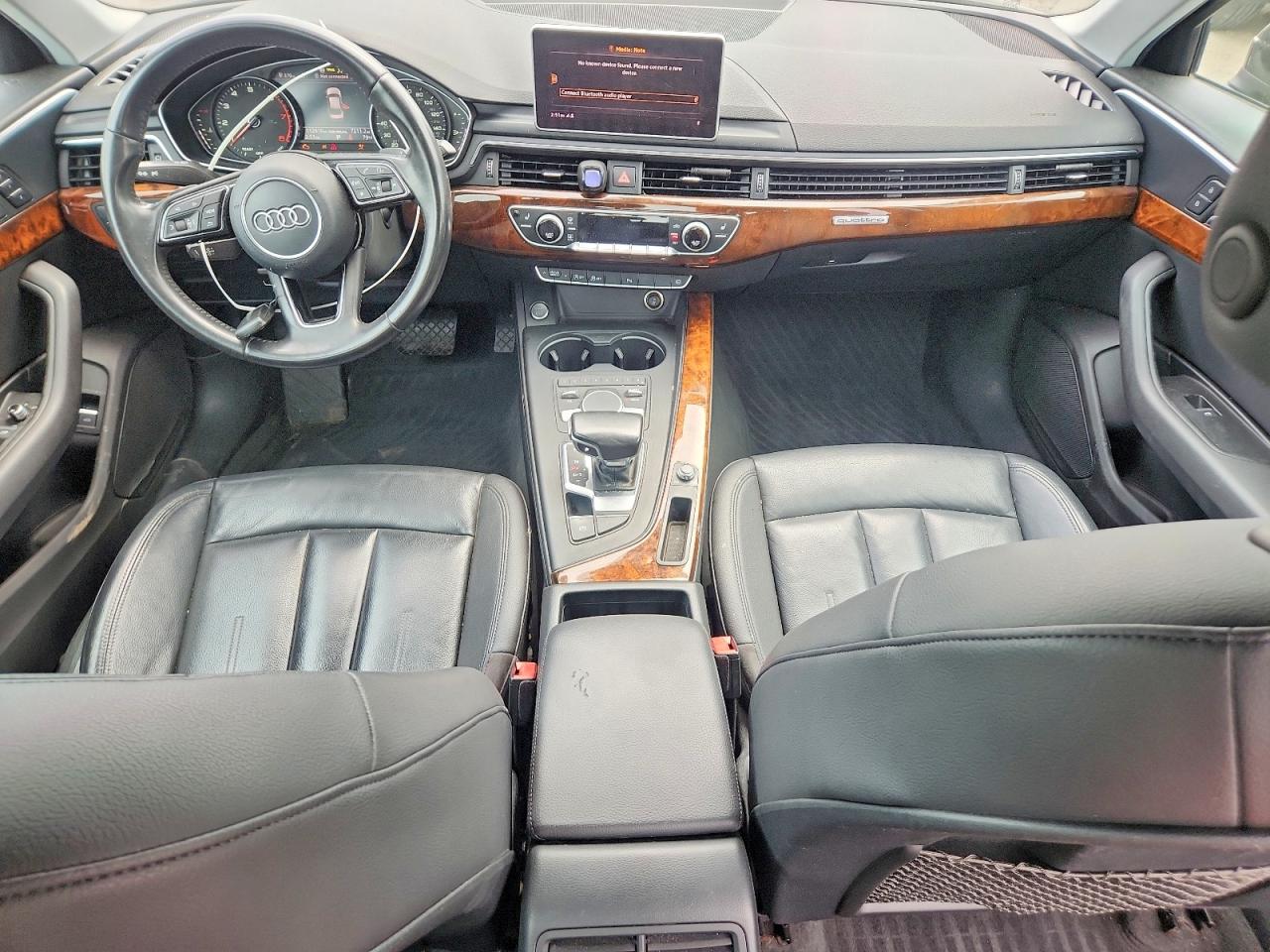 2017 Audi A4 Premium Черный vin: WAUANAF47HN018576