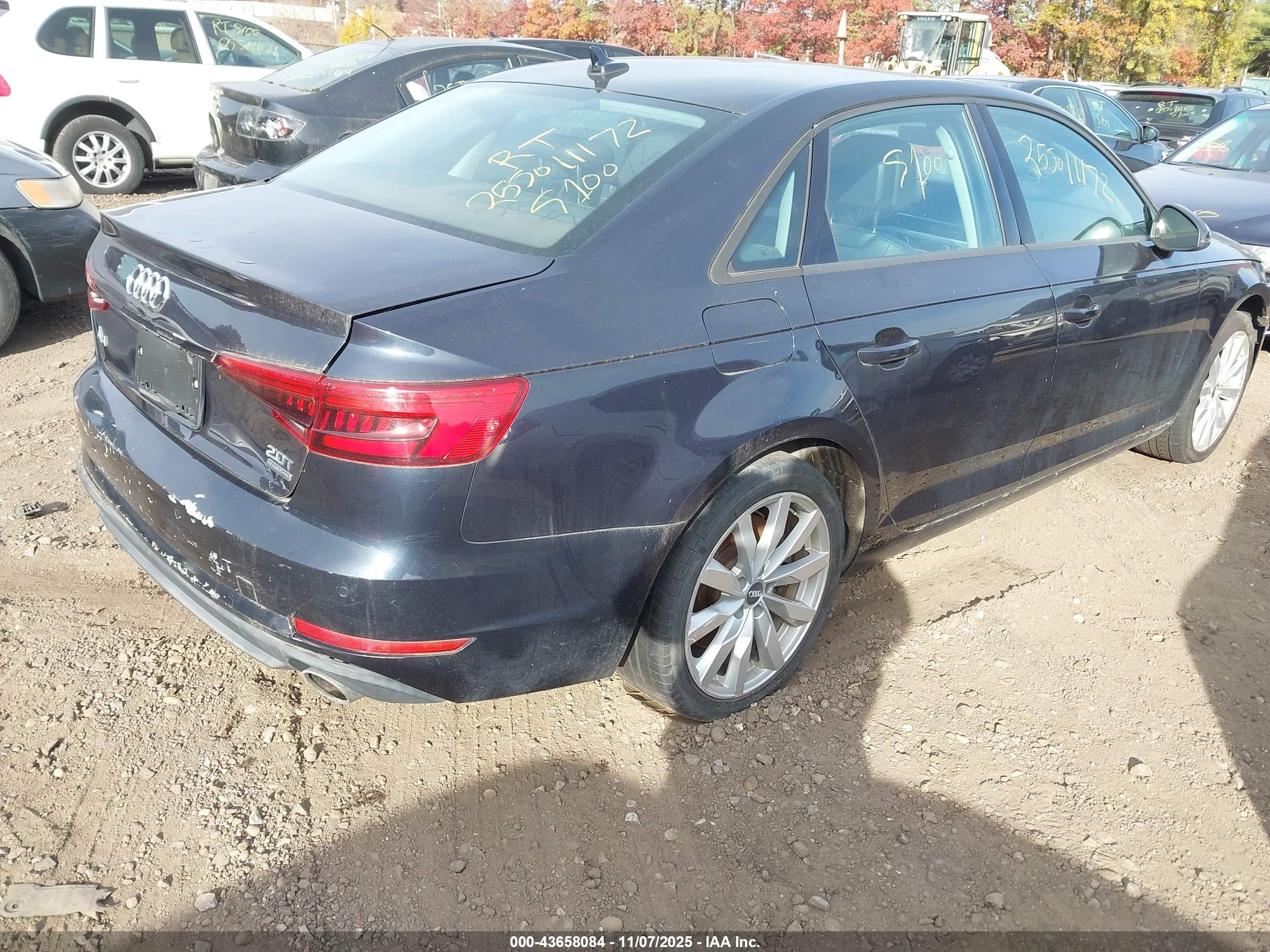 2017 Audi A4 2.0t Premium Black vin: WAUANAF4XHN006910