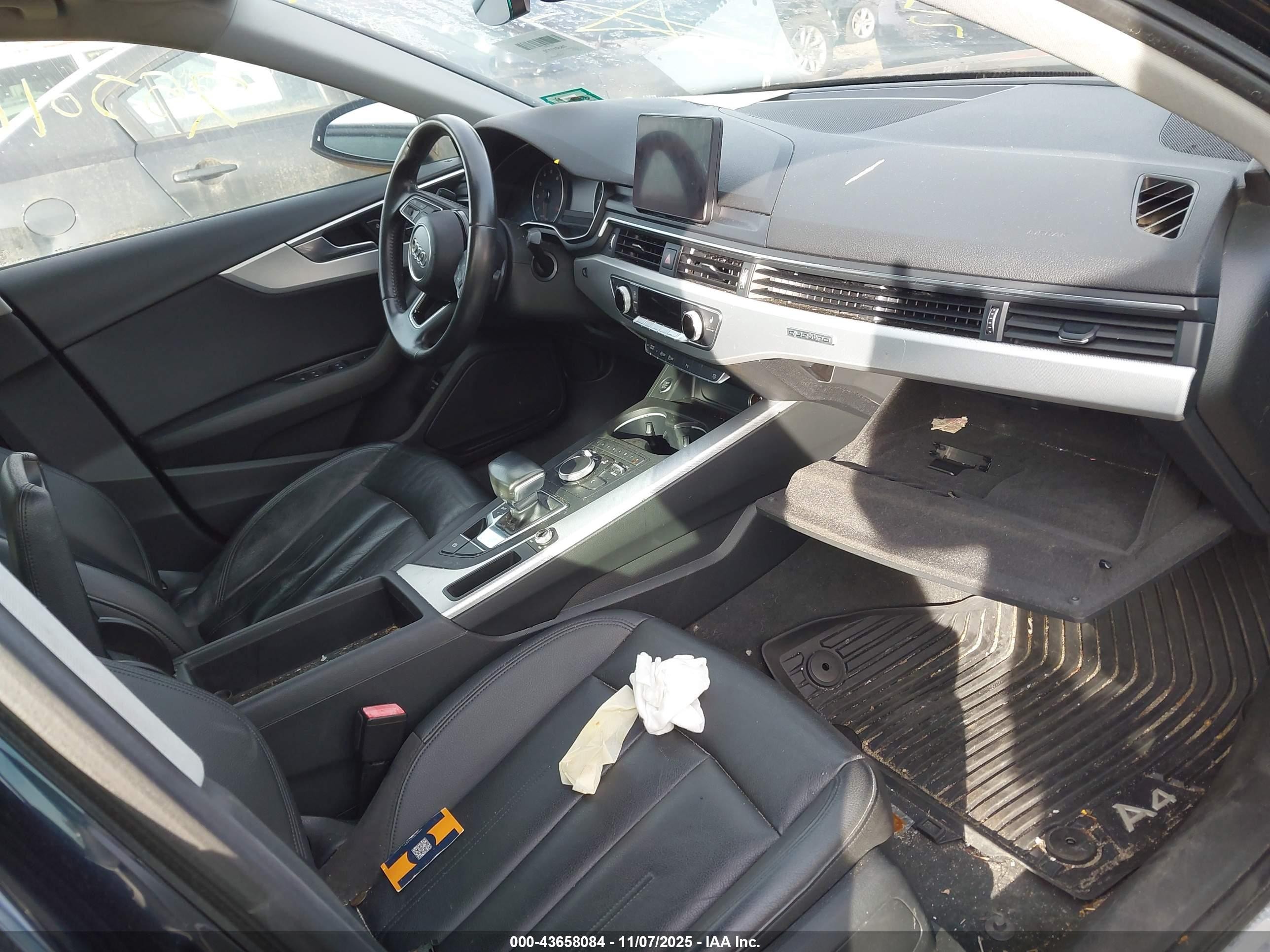 2017 Audi A4 2.0t Premium Black vin: WAUANAF4XHN006910