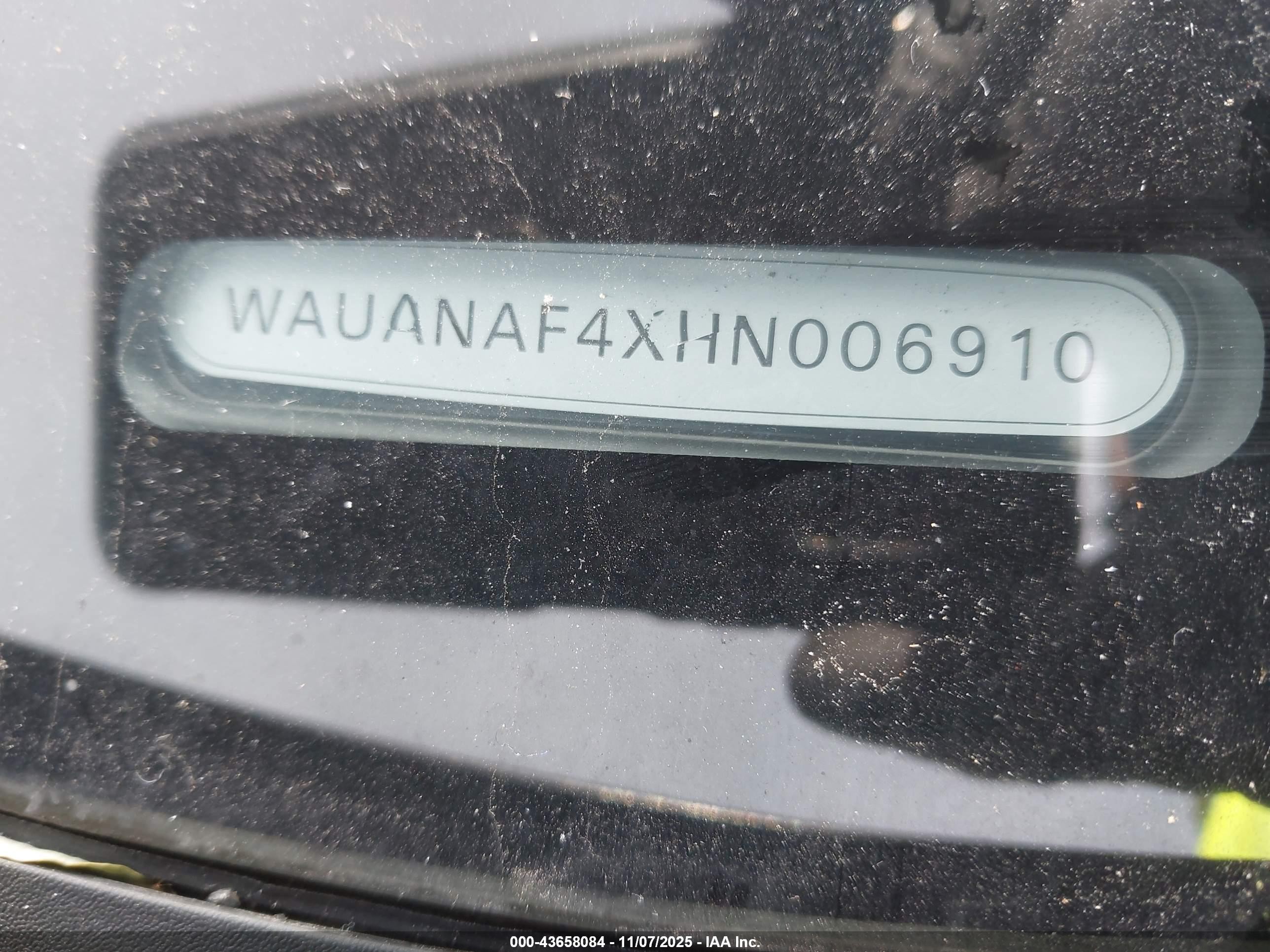 2017 Audi A4 2.0t Premium Black vin: WAUANAF4XHN006910