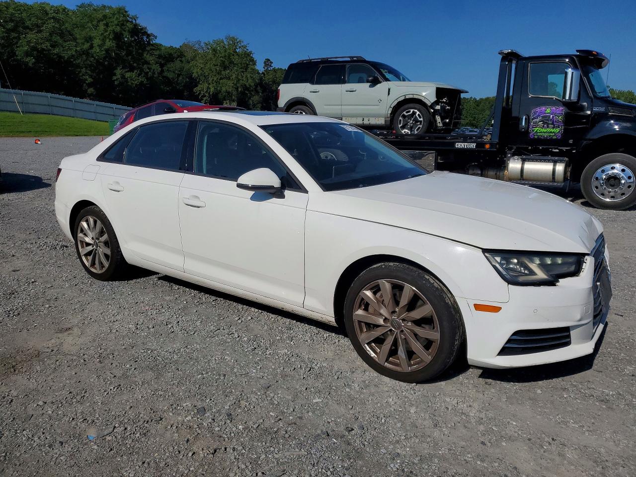 2017 Audi A4 Premium White vin: WAUANAF4XHN007720